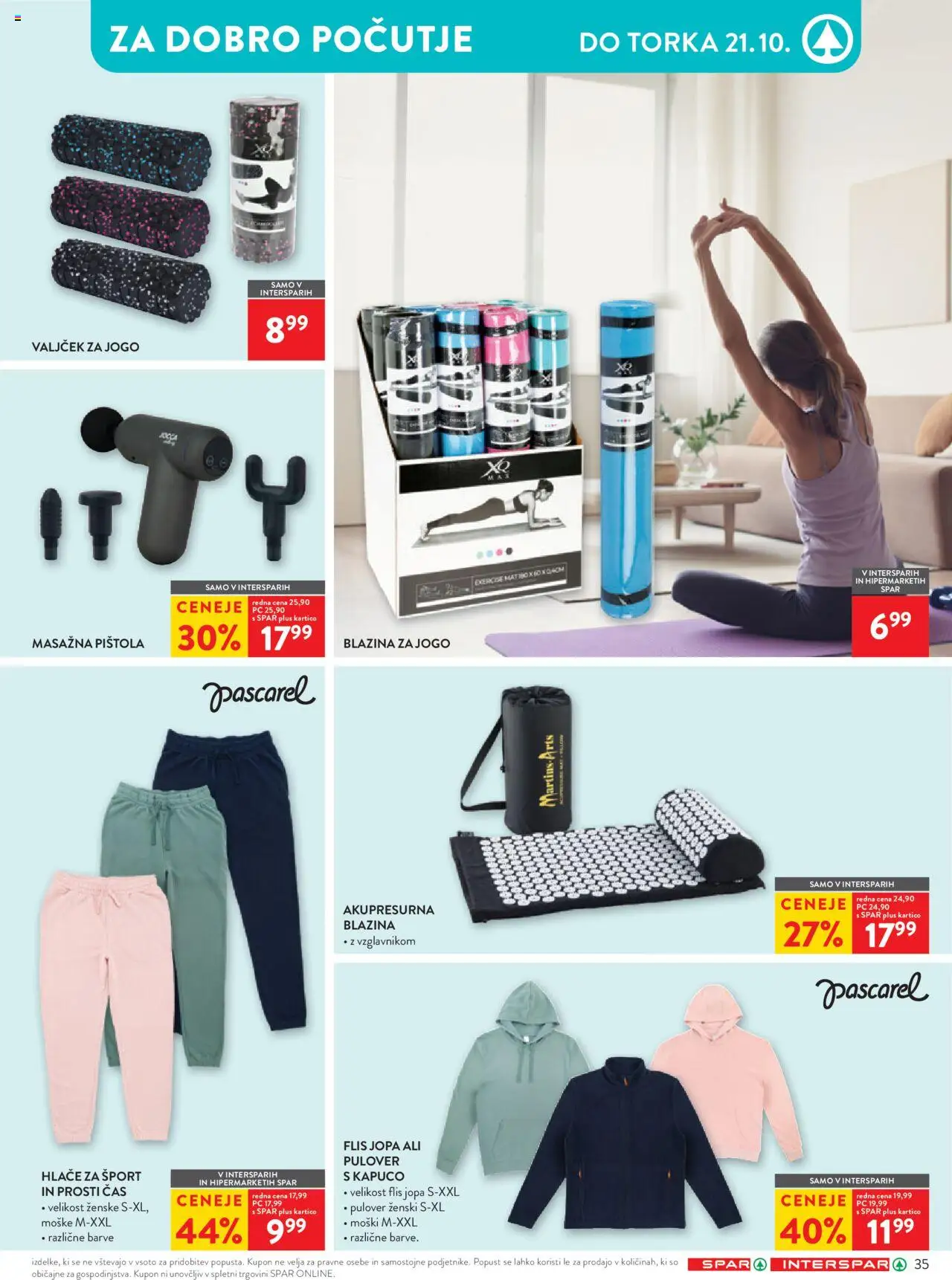 Novi Spar katalog ponudbe – veljaven od 08.10.2025 | Stran: 35 | Izdelki: Blazina, Pulover, Hlace