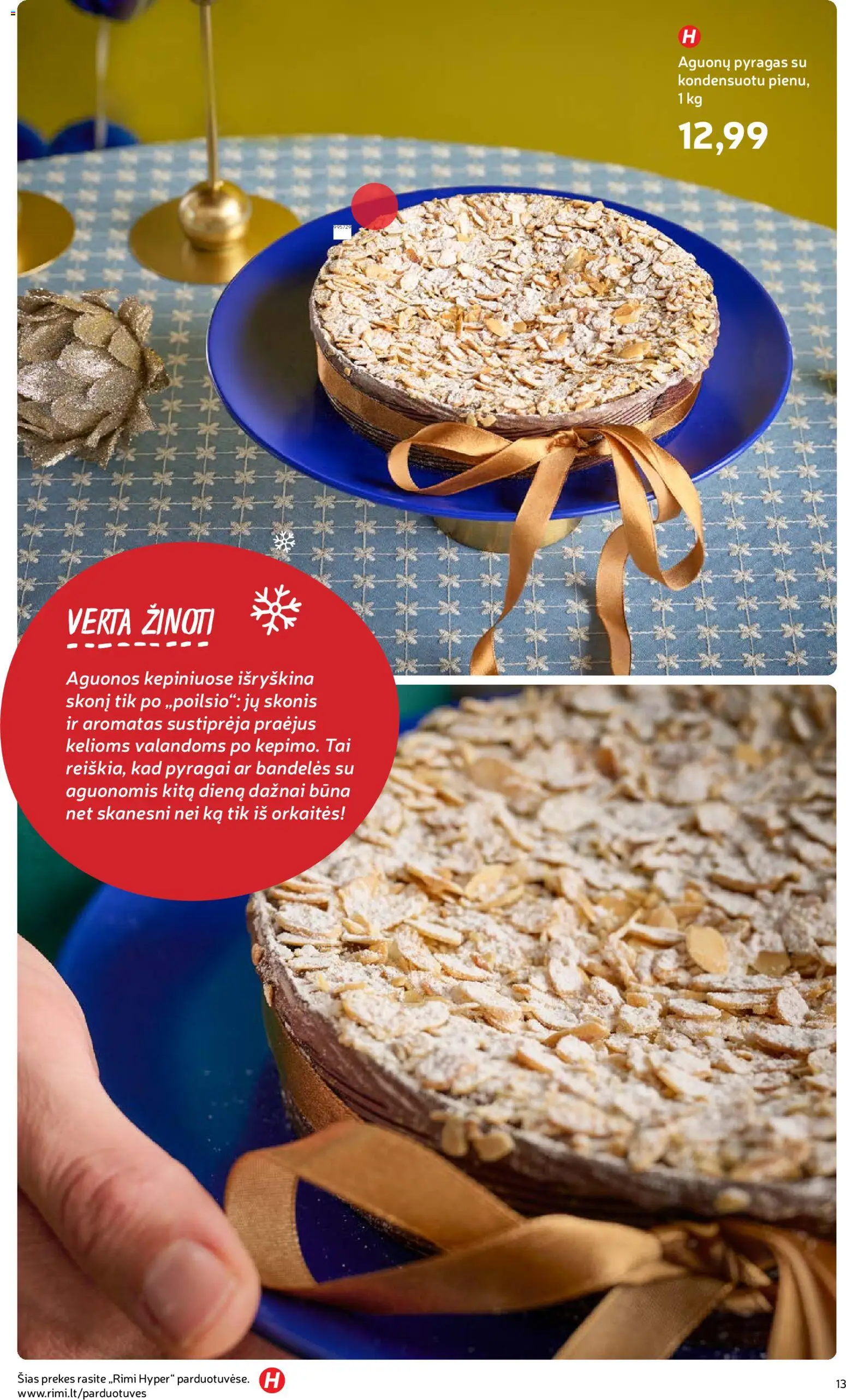 Rimi akcijos nuo 02.12.2025 | Puslapis: 13 | Prekių: Bandelės, Pyragas
