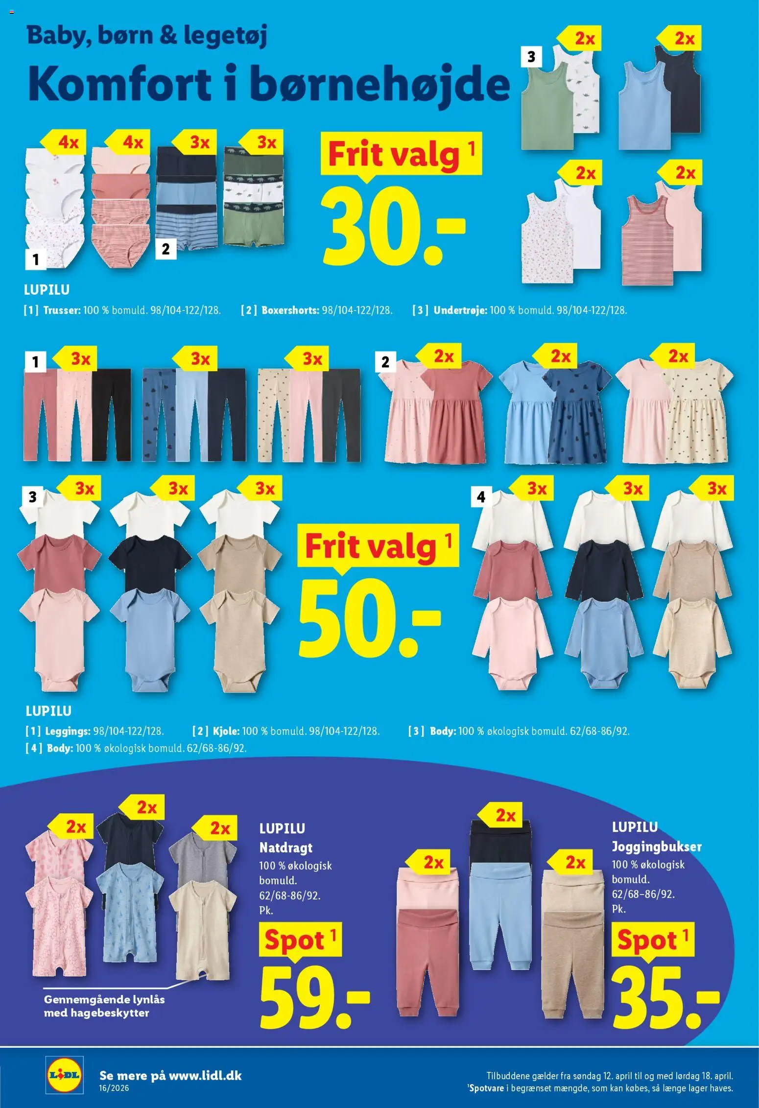 Lidl tilbudsavis – gyldig fra 12.04.2026 | Side: 21 | Produkter: Trusser, Leggings, Kjole, Søm