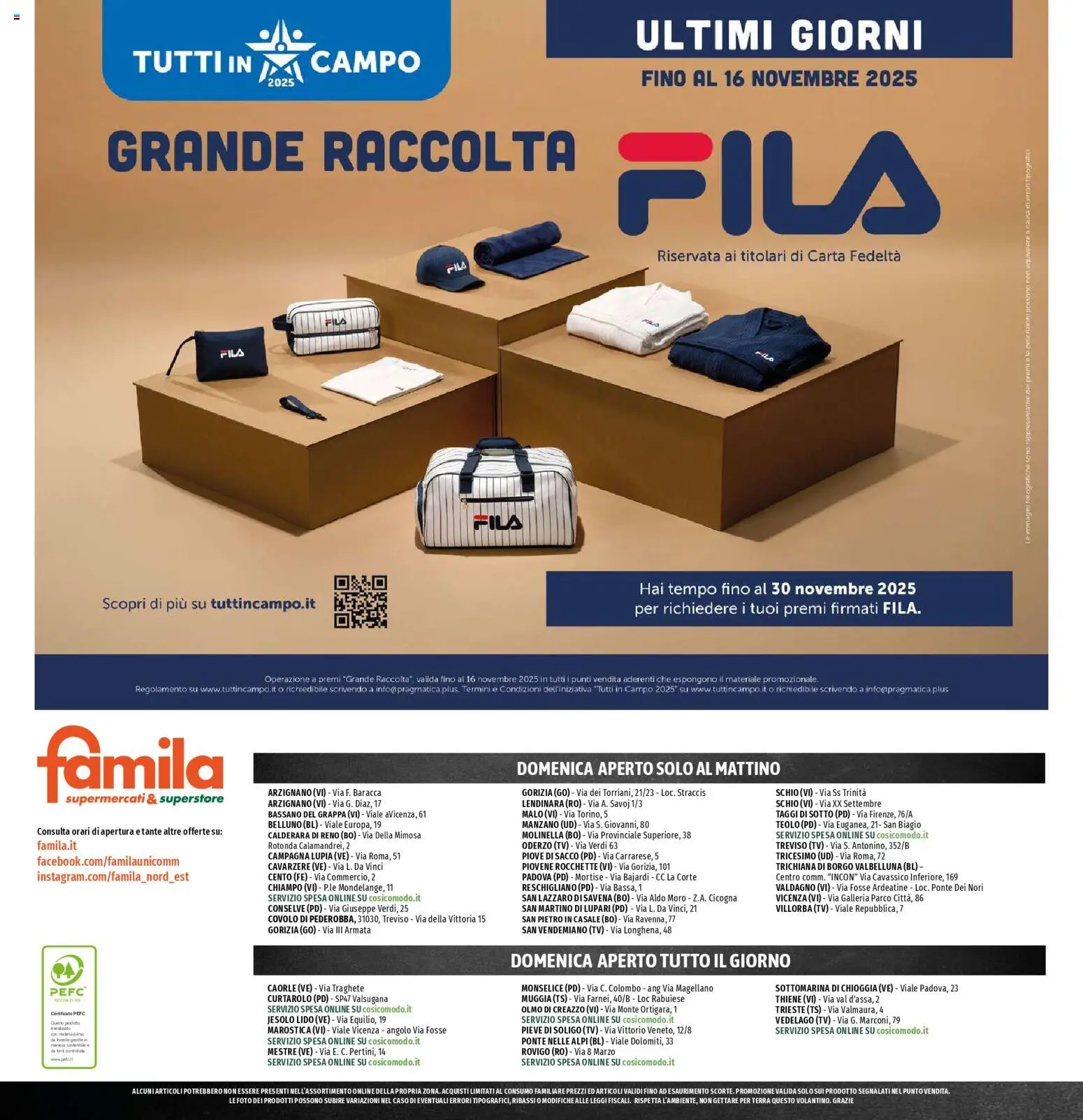 Volantino Famila del 30.10.2025 | Pagina: 24 | Prodotti: TV, Grappa, Terra