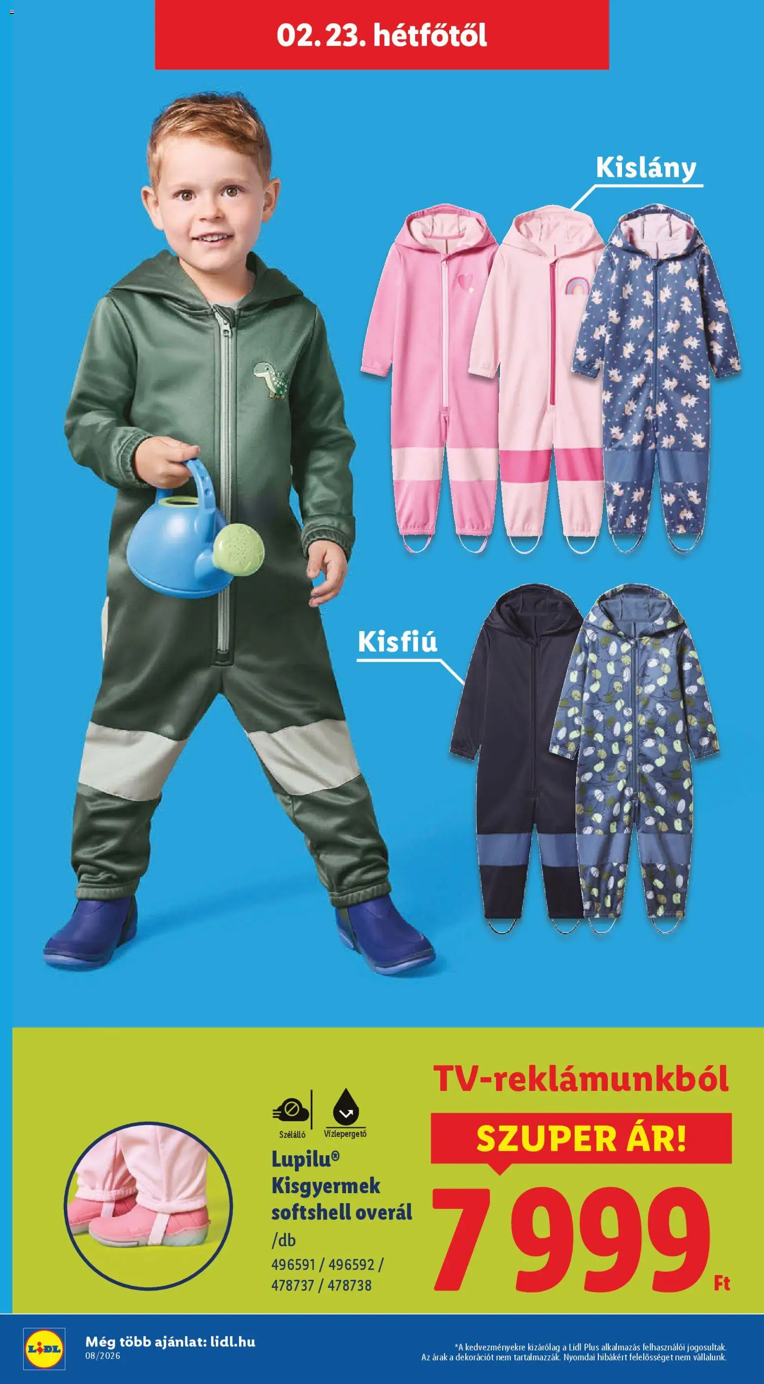 Lidl akciós ujság - amely érvényes a következő dátumtól: 19.02.2026 | Oldal: 20