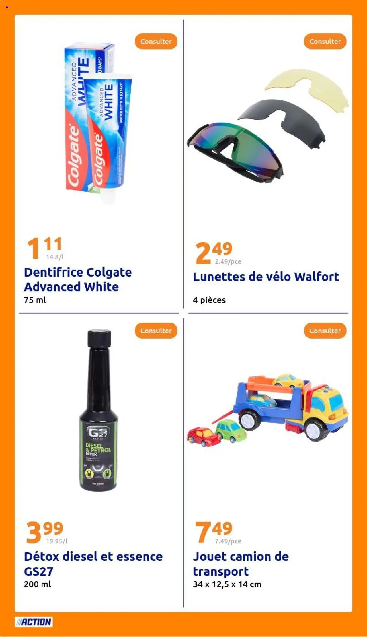  | Page: 30 | Produits: Vélo, Dentifrice, Lunettes