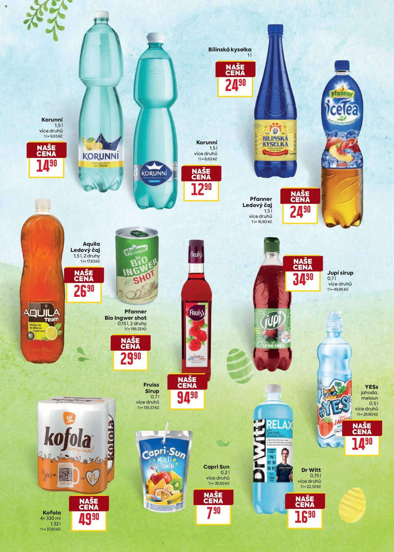Billa leták - Velikonoce od 04.03.2026 | Strana: 24 | Produkty: Meloun, Bílinská Kyselka, Citron, Aquila