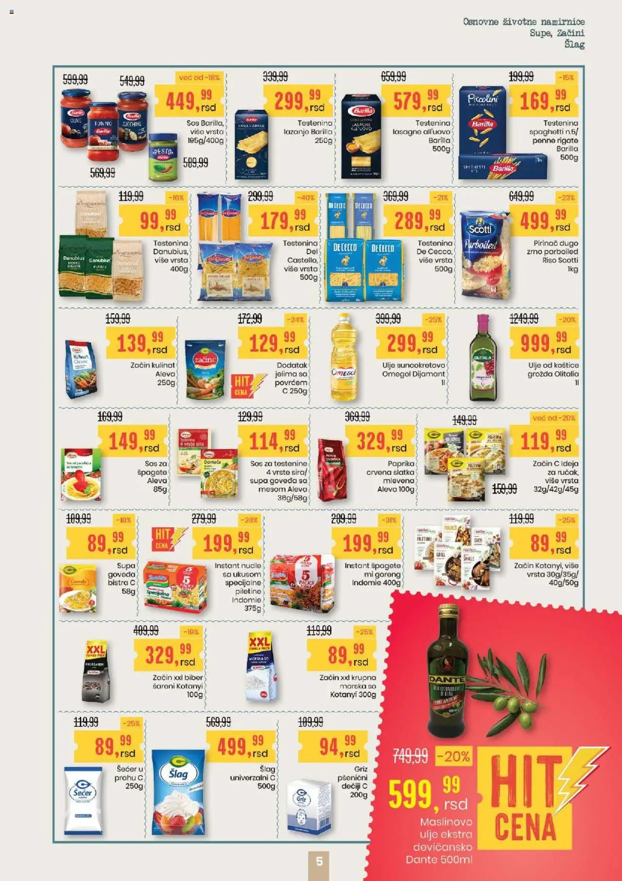 Aroma Market katalog - važi od 07.08.2025 | Strana: 5 | Proizvode: Šlag, Šećer, Paprika, Pirinač