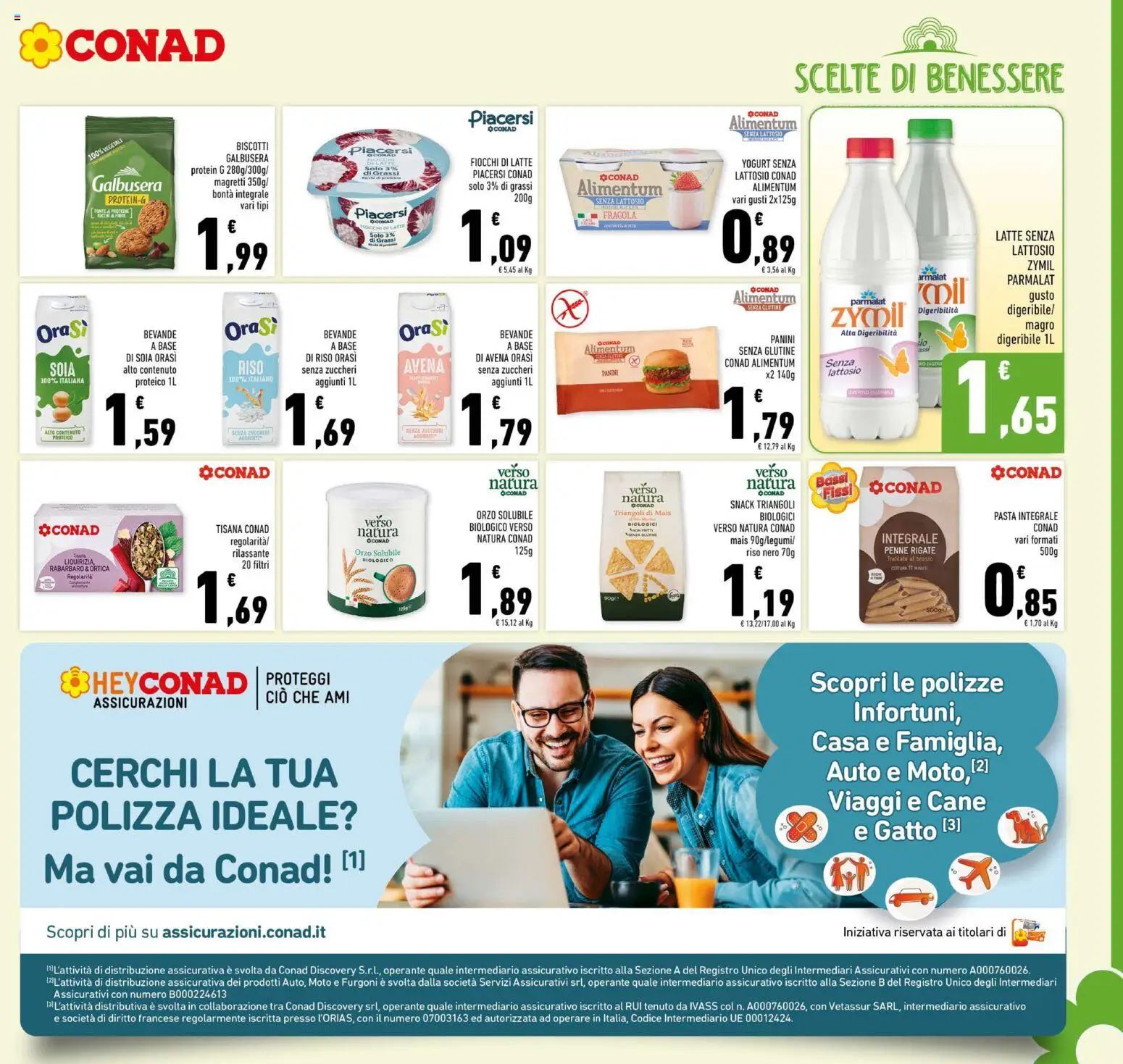 Volantino Conad del 29.01.2026 | Pagina: 15 | Prodotti: Panini senza glutine, Fiocchi, Latte, Mais