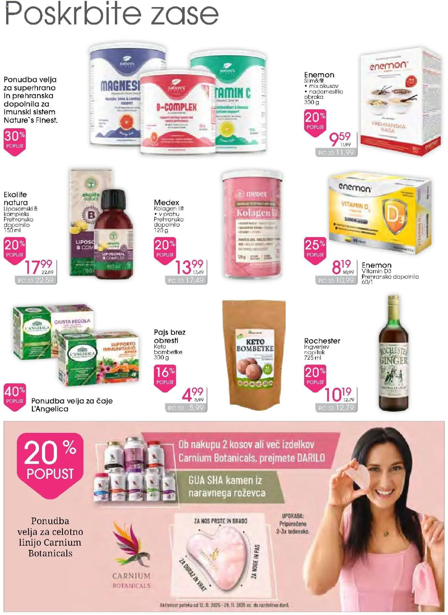 Novi Tuš drogerija katalog ponudbe – veljaven od 12.11.2025 | Stran: 12 | Izdelki: Prehranska dopolnila, Pas