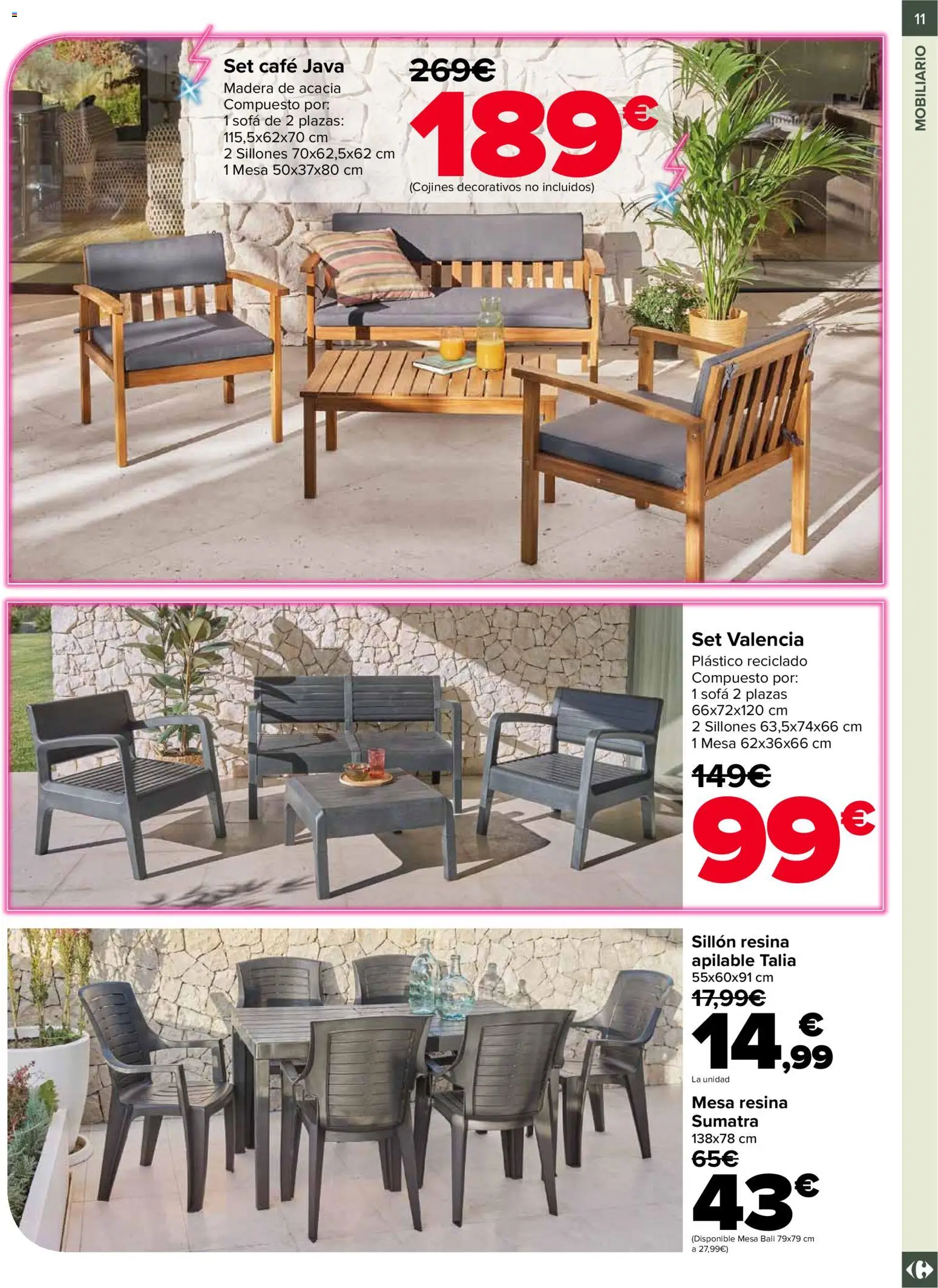 Carrefour Jardin │ válido desde el 19.02.2026 | Página: 11 | Productos: Café, Sofá, Sillón, Mesa