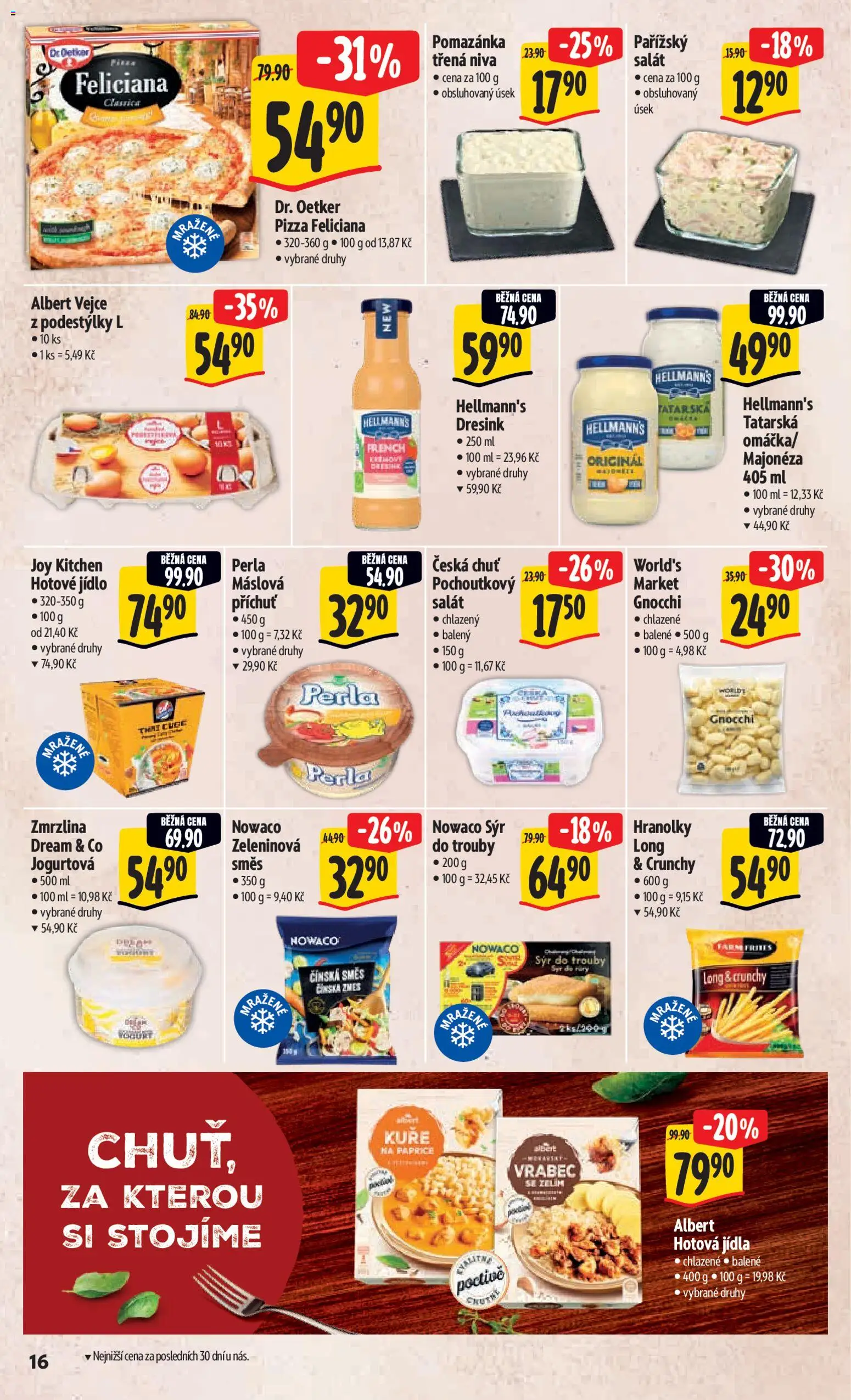 Albert leták - Hypermarket od 28.01.2026 | Strana: 23 | Produkty: Vejce, Pizza, Majonéza, Kuře