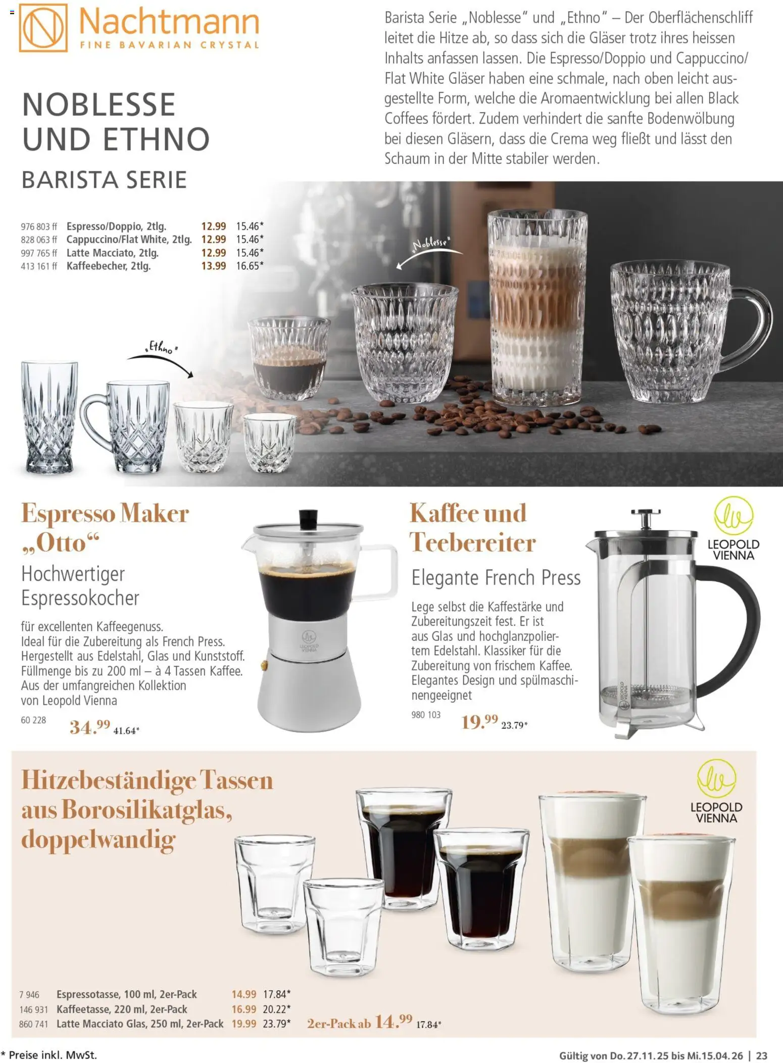 Selgros Kochen & Servieren – gültig ab 27.11.2025 | Seite: 23 | Produkte: Kaffee, Espressokocher