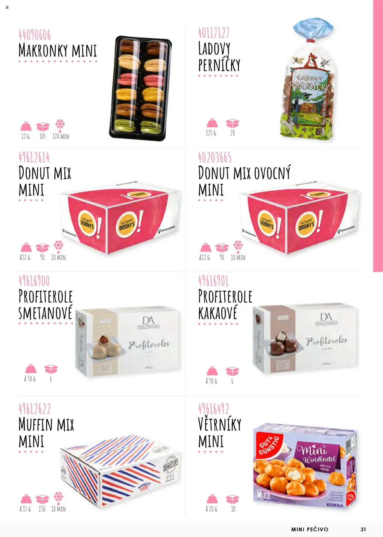 Jip katalog - Pečivo 2025 od 01.01.2025 | Strana: 31 | Produkty: Donut, Ladovy perníčky, Pečivo, Perníčky