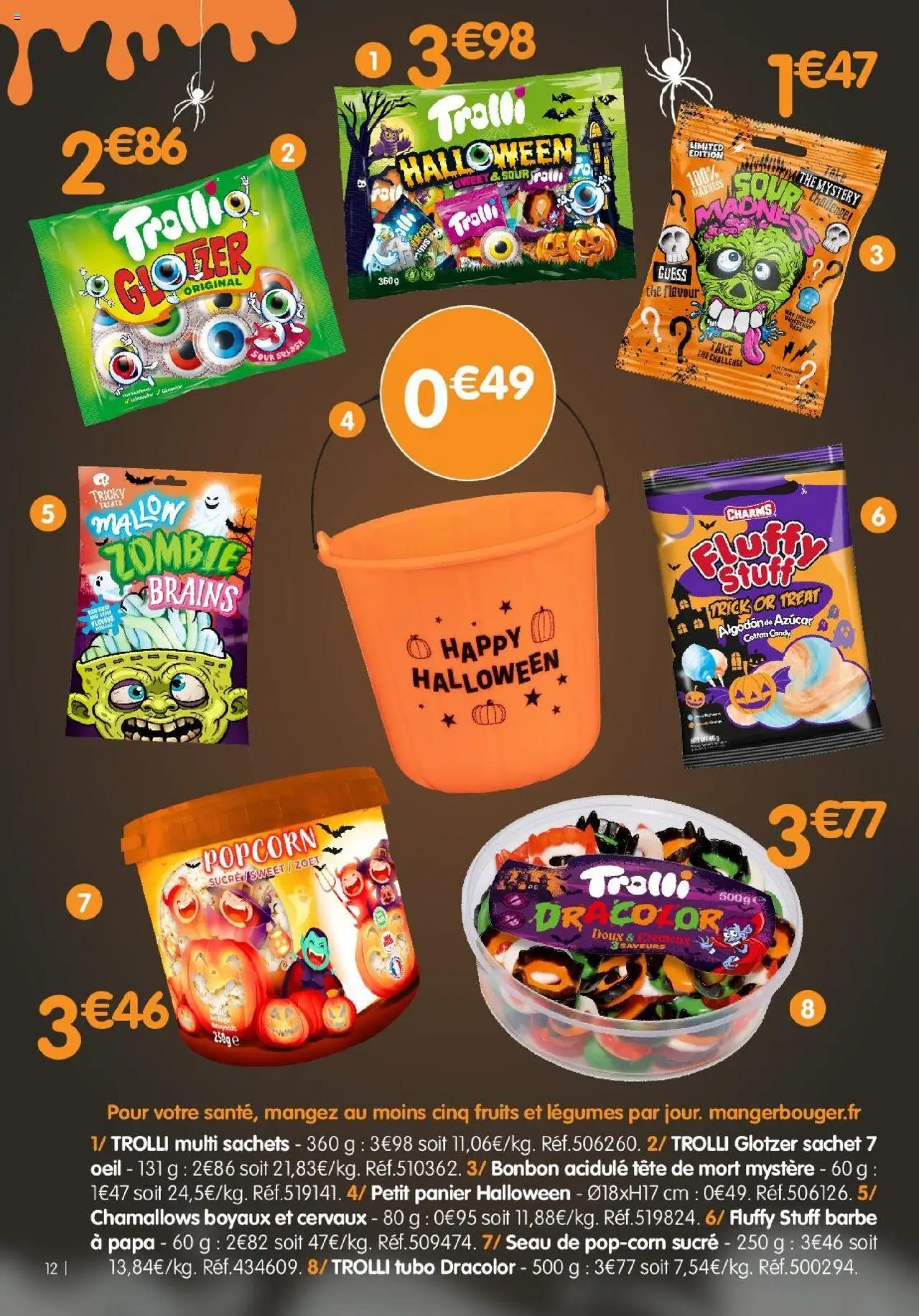  | Page: 12 | Produits: Sucre, Popcorn, Panier, Thé