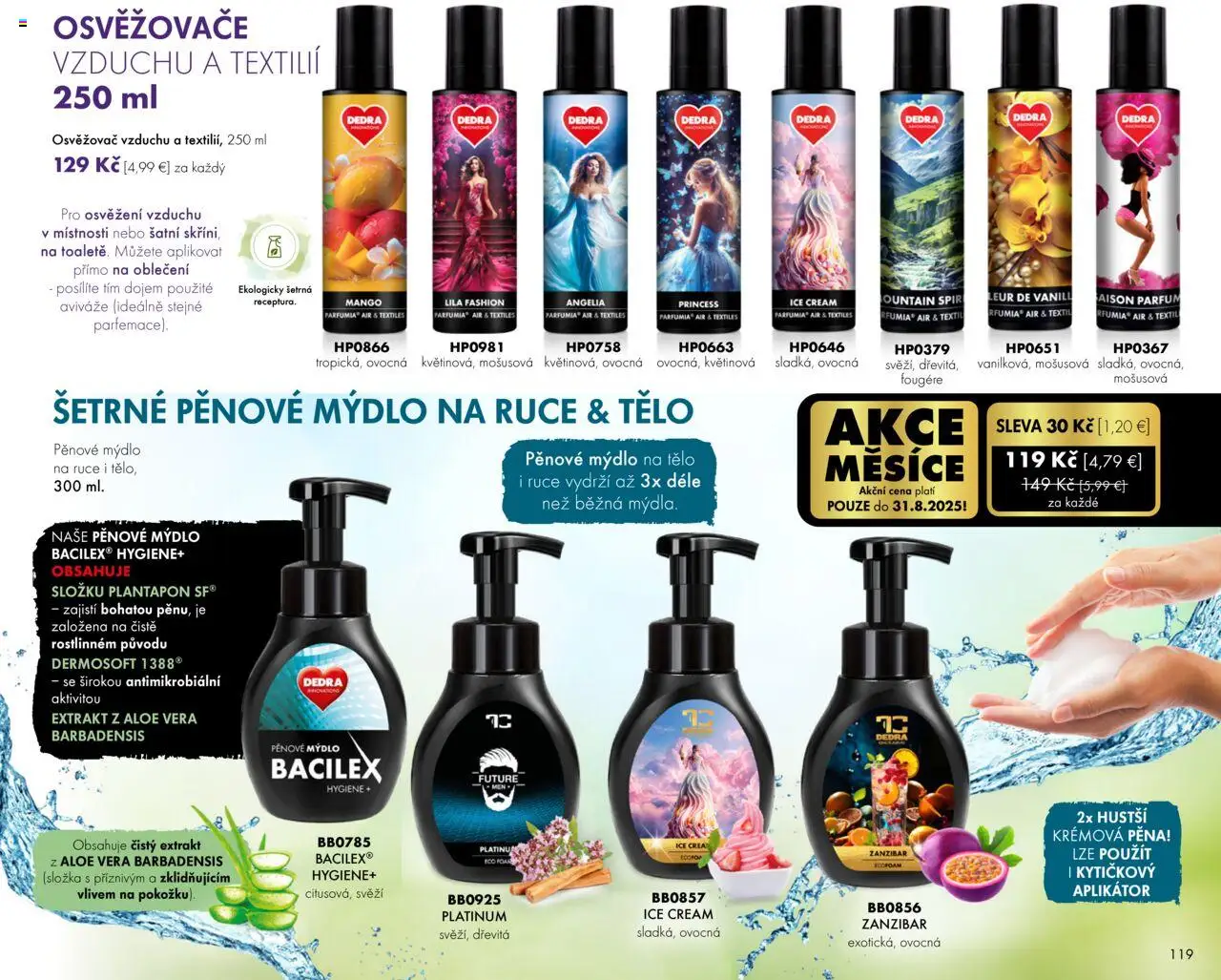 Dedra Katalog 8 2025 │ platný od 25.07.2025 | Strana: 19 | Produkty: Mydlo, Mango