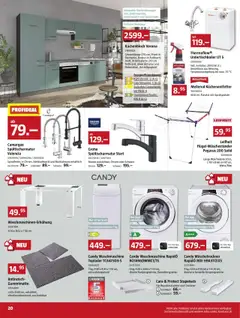 Bauhaus Aktionen ab 25.08.2025 | Seite: 20 | Produkte: Küchenblock, Toplader, Kühlschrank, Kochfeld
