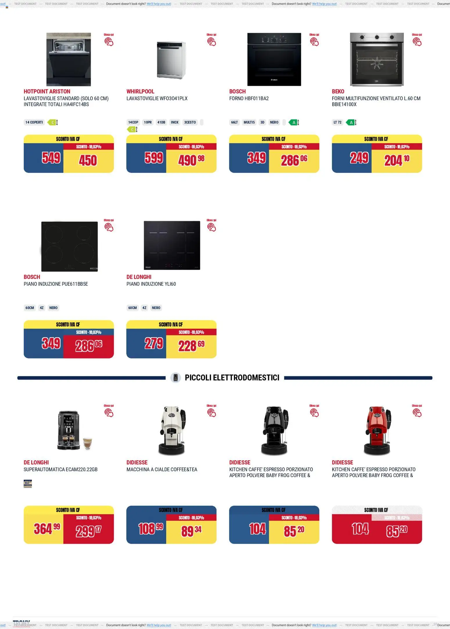 Volantino Trony del 02.04.2026 | Pagina: 8 | Prodotti: Lavastoviglie, Forno