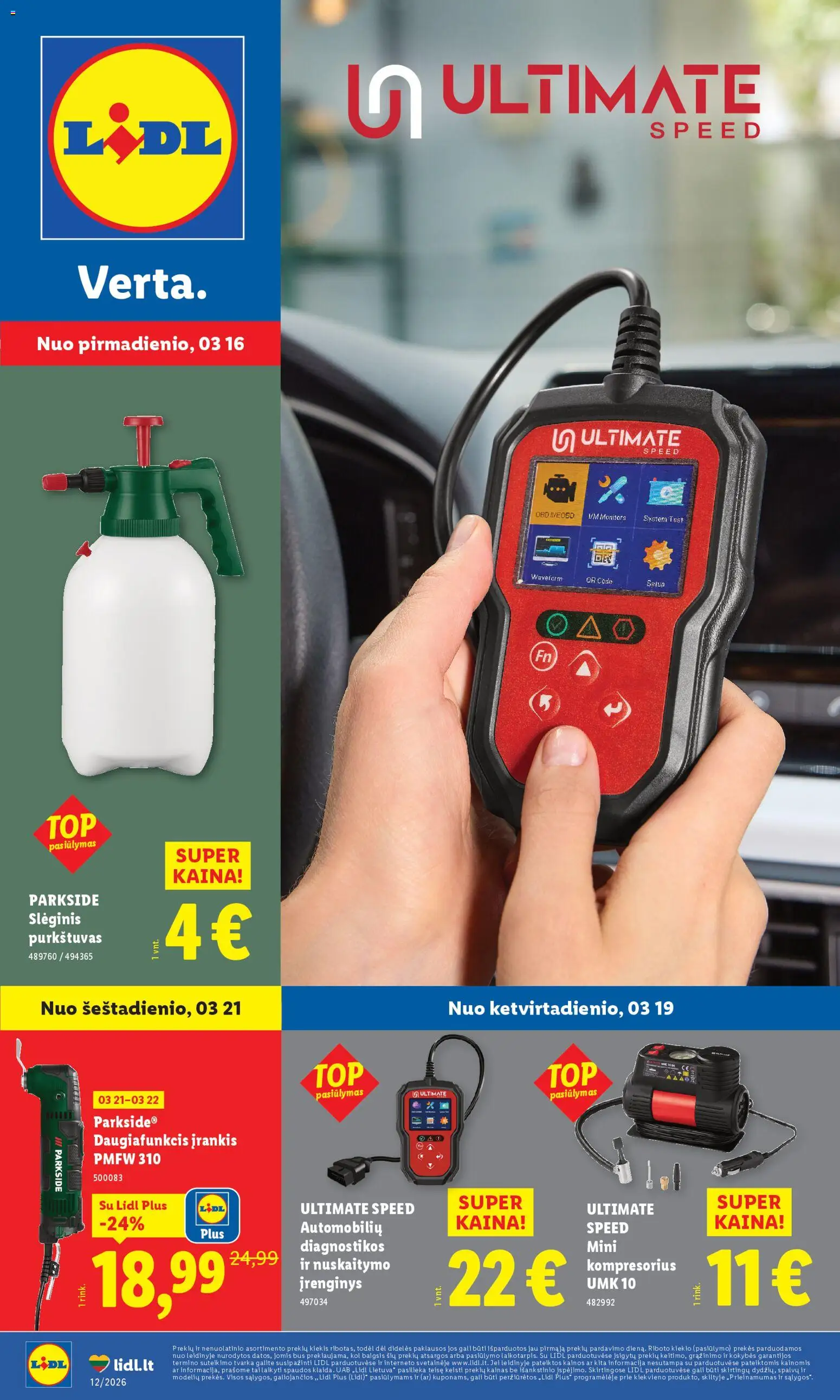 LIDL akcijos nuo 16.03.2026 | Puslapis: 1