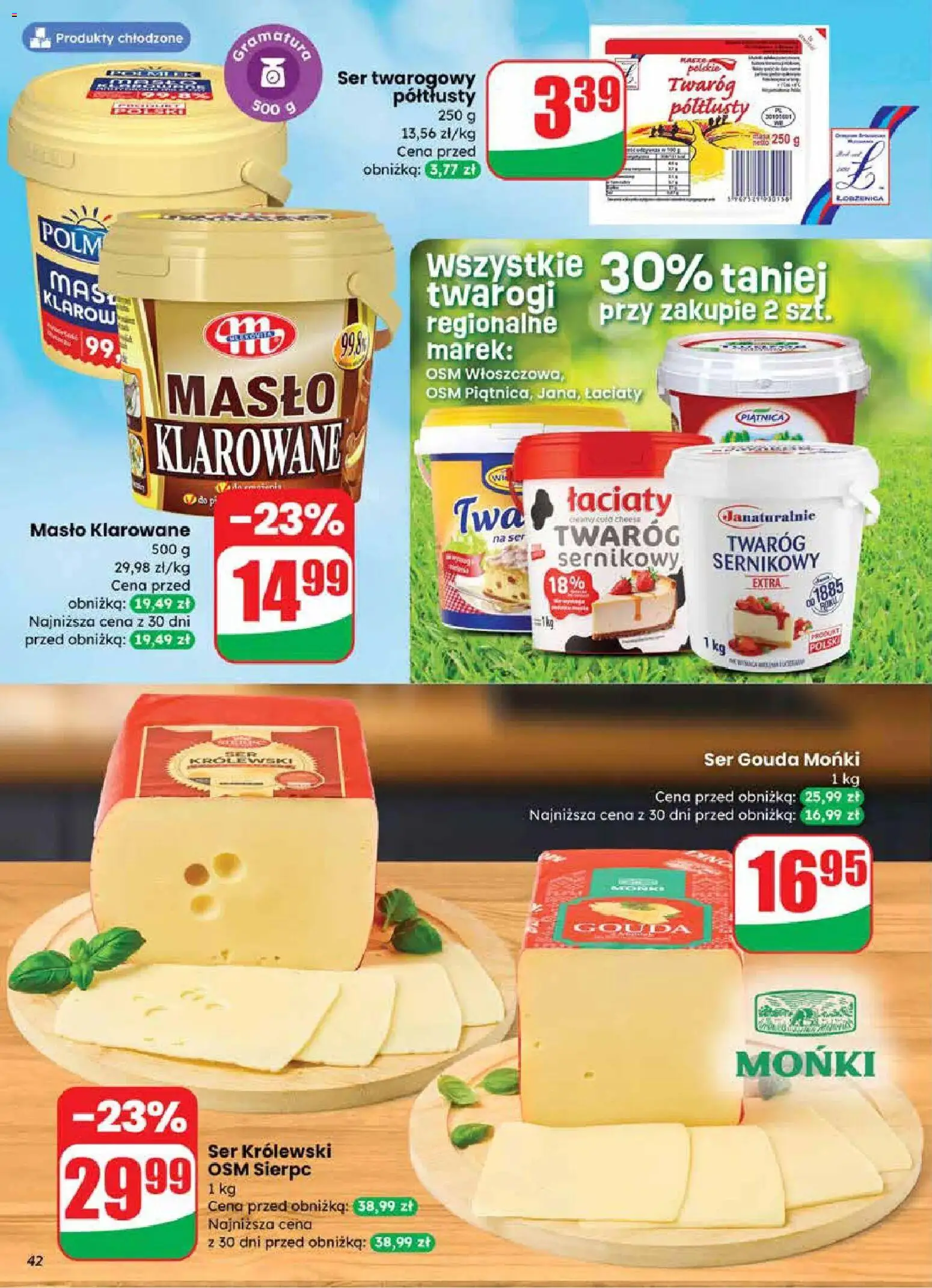 Dino gazetka od 18.03.2026 | Strona: 42 | Produkty: Masło klarowane, Masło, Ser, Twaróg