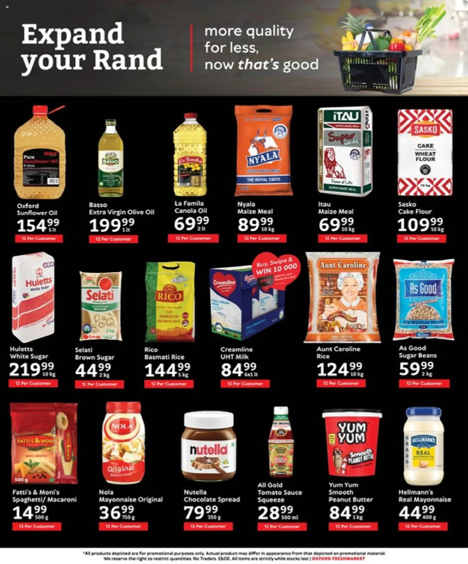 New Oxford Freshmarket catalogue – valid from 22.04.2026 | Page: 8 | Products: Flour, Milk, Peanut butter, Sauce