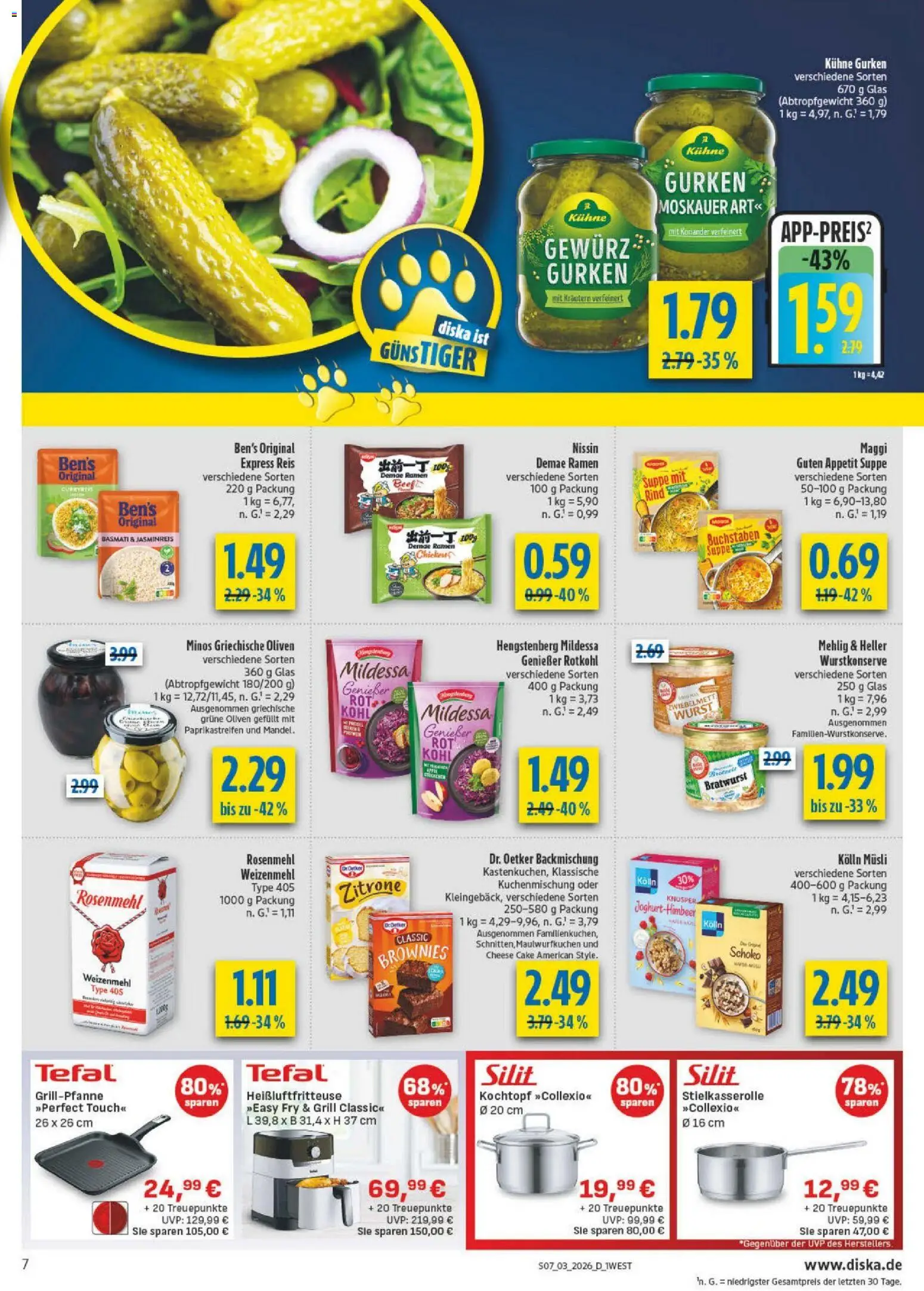 Diska - Diska Angebote Bayern KW03 – gültig ab 12.01.2026 | Seite: 7 | Produkte: Grill, Kolln, Bratwurst, Gurken