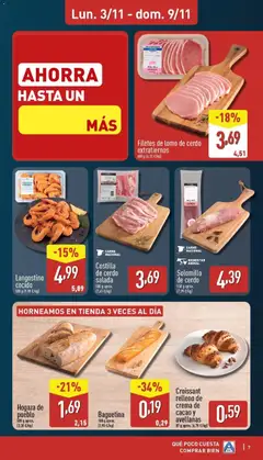 Vista previa Costilla de cerdo salada, 500 g aprox. salted pork ribs válido desde el 03.11.2025 | Página: 7 | Productos: Λουκανικοπιτάκια, Cerdo, Costilla de cerdo, Φρυγανιές σικάλεως