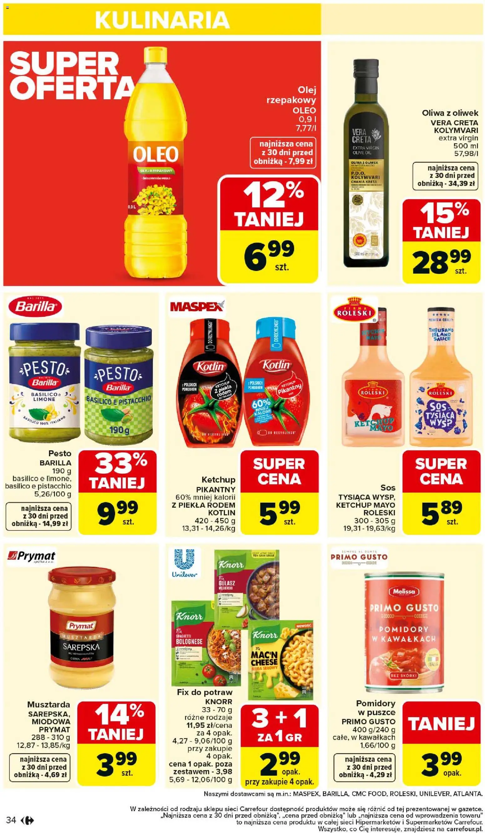 Carrefour Gazetka od 26.01.2026 | Strona: 36 | Produkty: Ketchup, Oliwa z oliwek, Olej, Gulasz