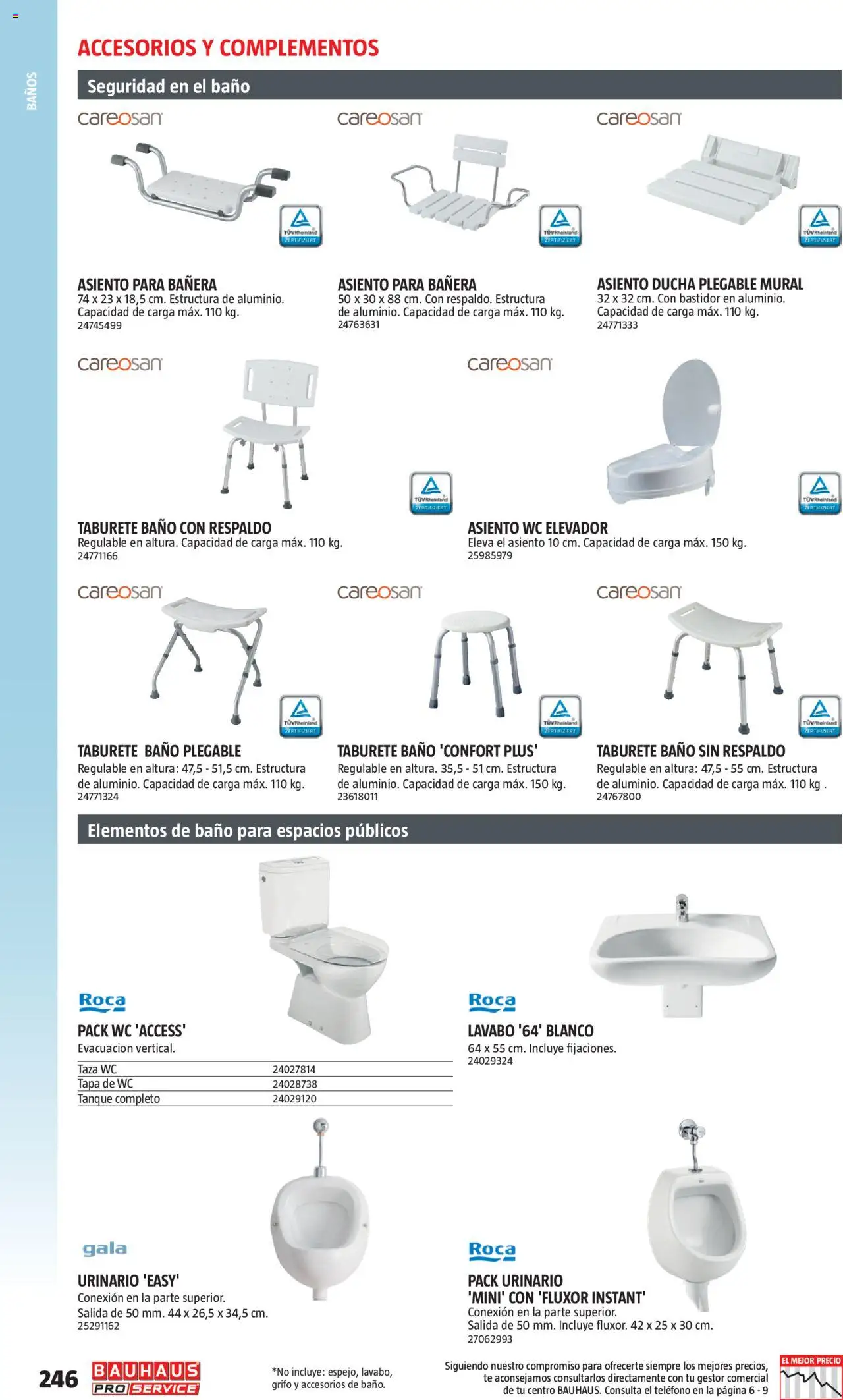 Bauhaus - ProService  │ válido desde el 24.02.2025 | Página: 246 | Productos: Té, Lavabo, Baño, Ducha
