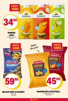 Forhåndsvisning av Coop Extra kundeavis gyldig fra 13.10.2025 | Side: 11 | Produkter: Juice, Gulrot, Paprika, Potetgull
