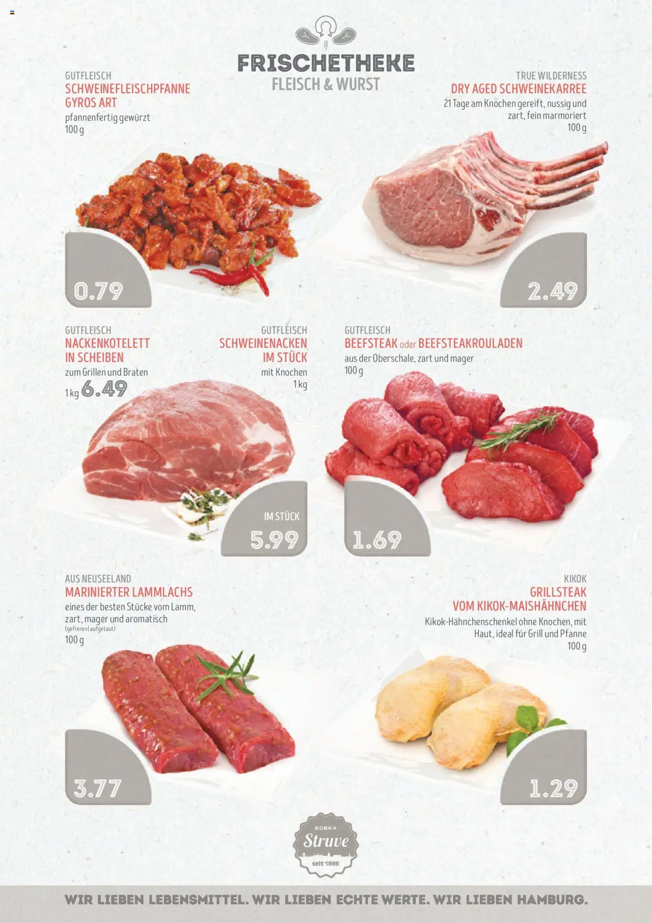Edeka Struve Prospekt 	 - gültig ab dem 18.08.2025 | Seite: 4 | Produkte: Grill, Schweinenacken, Wurst, Fleisch