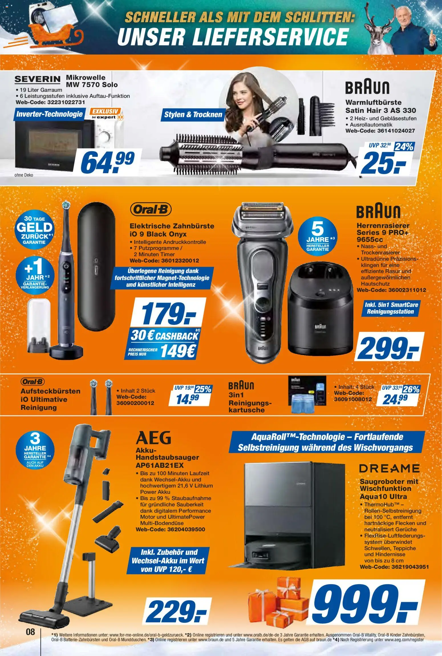 Expert Prospekt 	 – gültig ab 17.12.2025 | Seite: 8 | Produkte: Mikrowelle, Elektrische zahnbürste, Zahnbürste