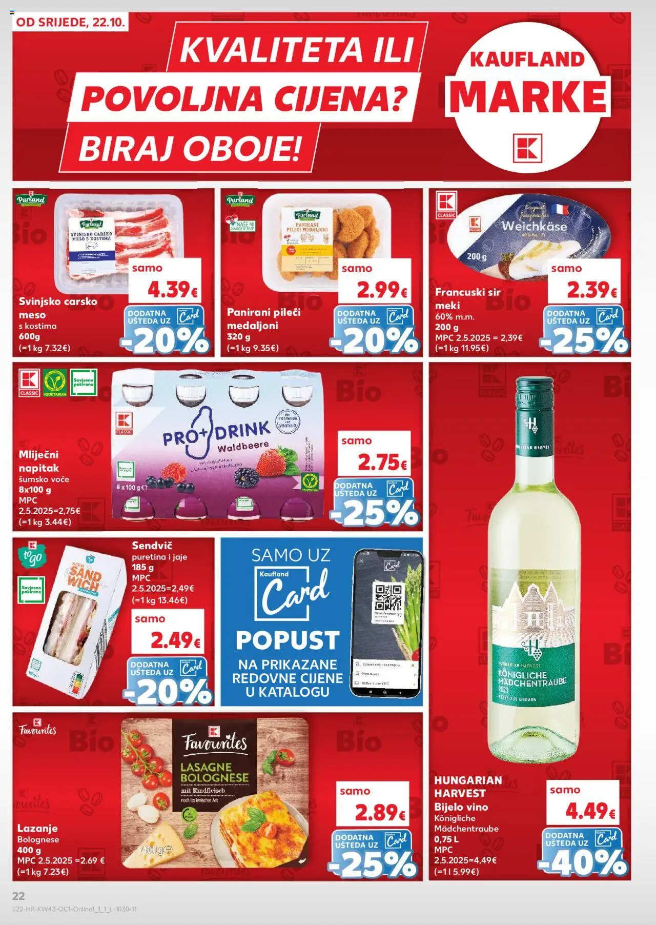 Kaufland katalog | vrijedi od 22.10.2025 | Stranica: 22