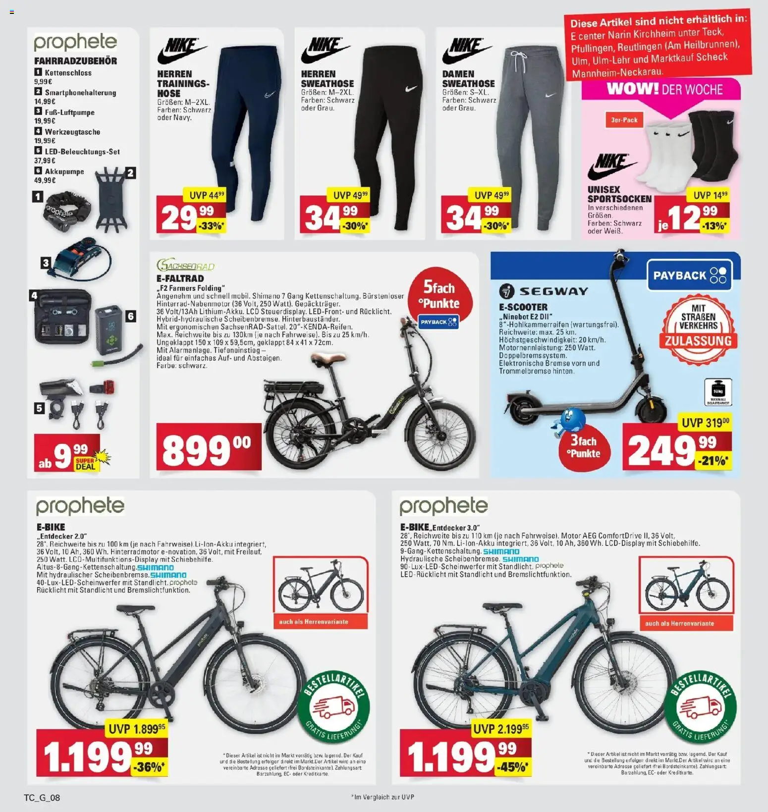 Edeka prospekt Göppingen	 – gültig ab 02.03.2026 | Seite: 36 | Produkte: AEG, Scooter, E-Scooter, Hose