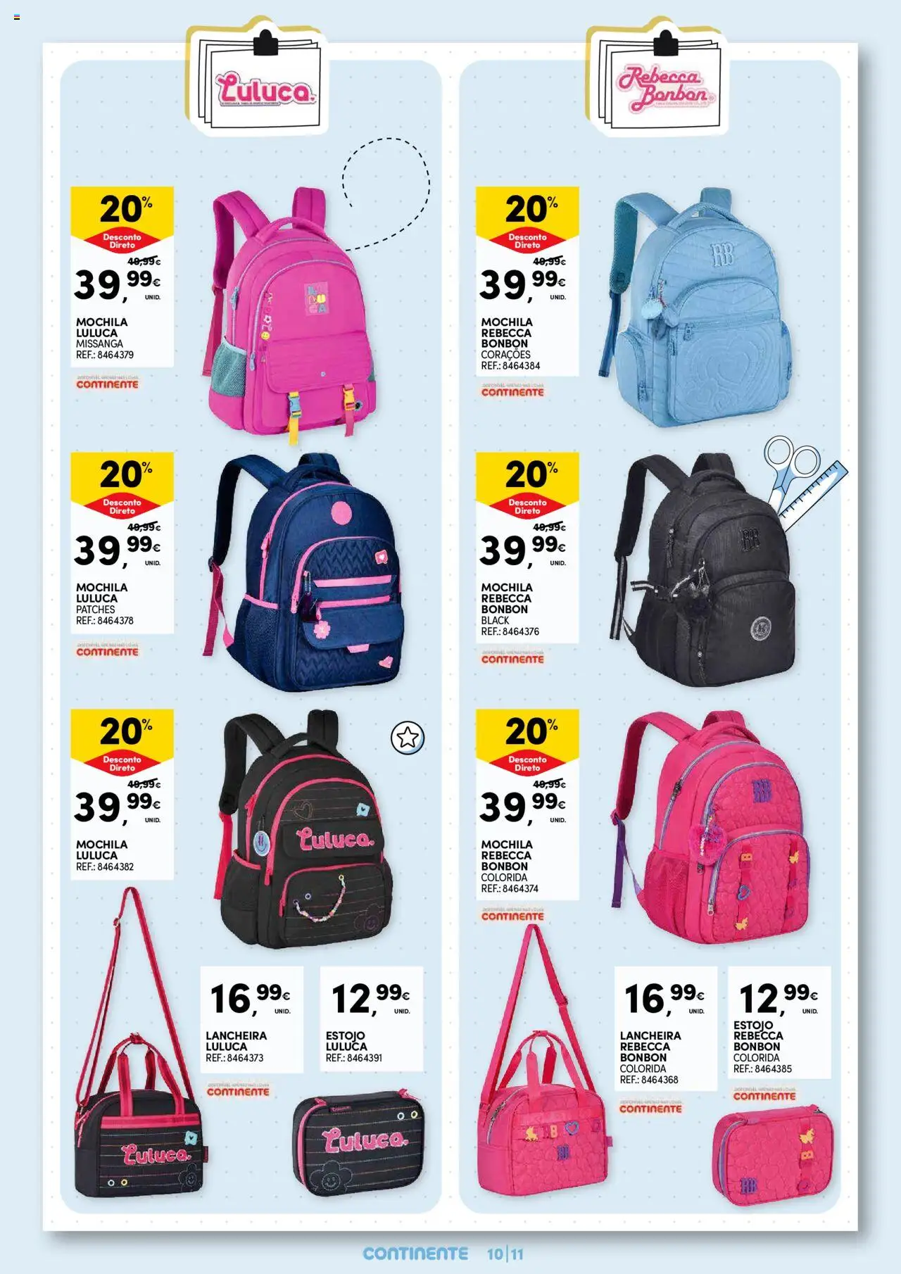 Continente - Regresso às Aulas: Regressamos com tudo │ válido de 12.08.2025 | Página: 11 | Produtos: Mochila