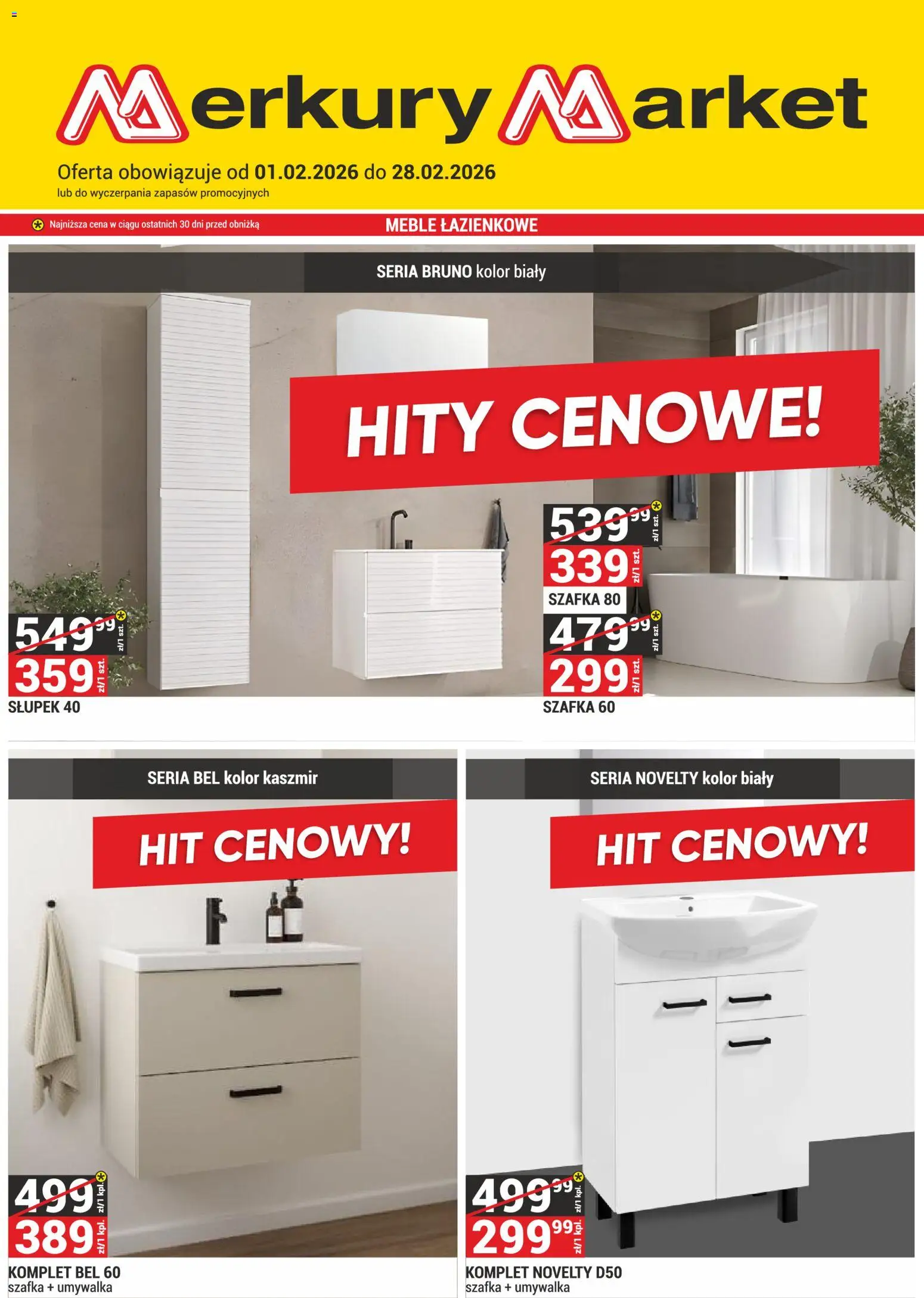 Merkury Market Gazetka od 01.02.2026 | Strona: 1 | Produkty: Umywalka