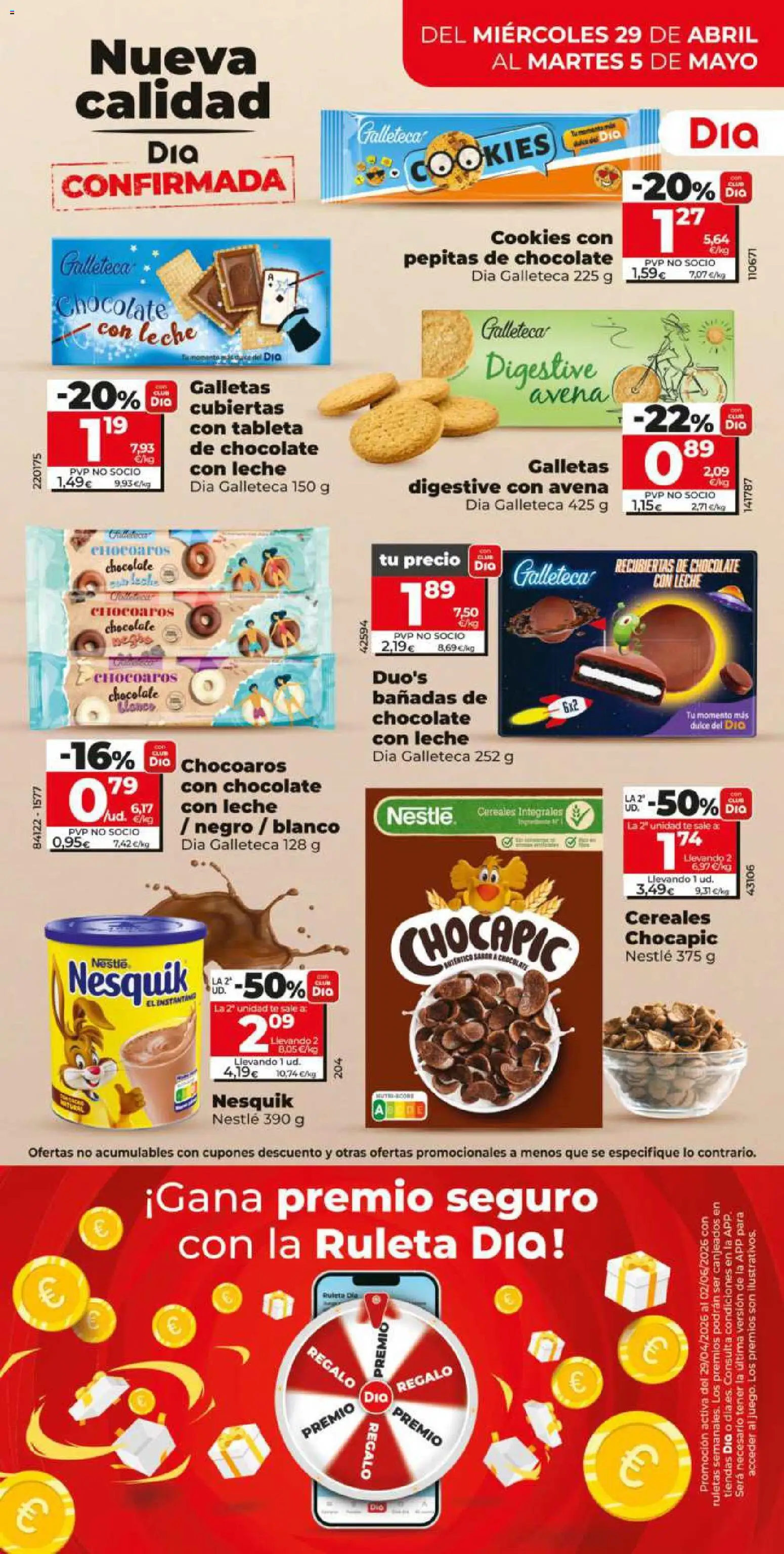 Dia - folleto Market │ válido desde el 29.04.2026 | Página: 9 | Productos: Leche, Cereales, Tableta, Té