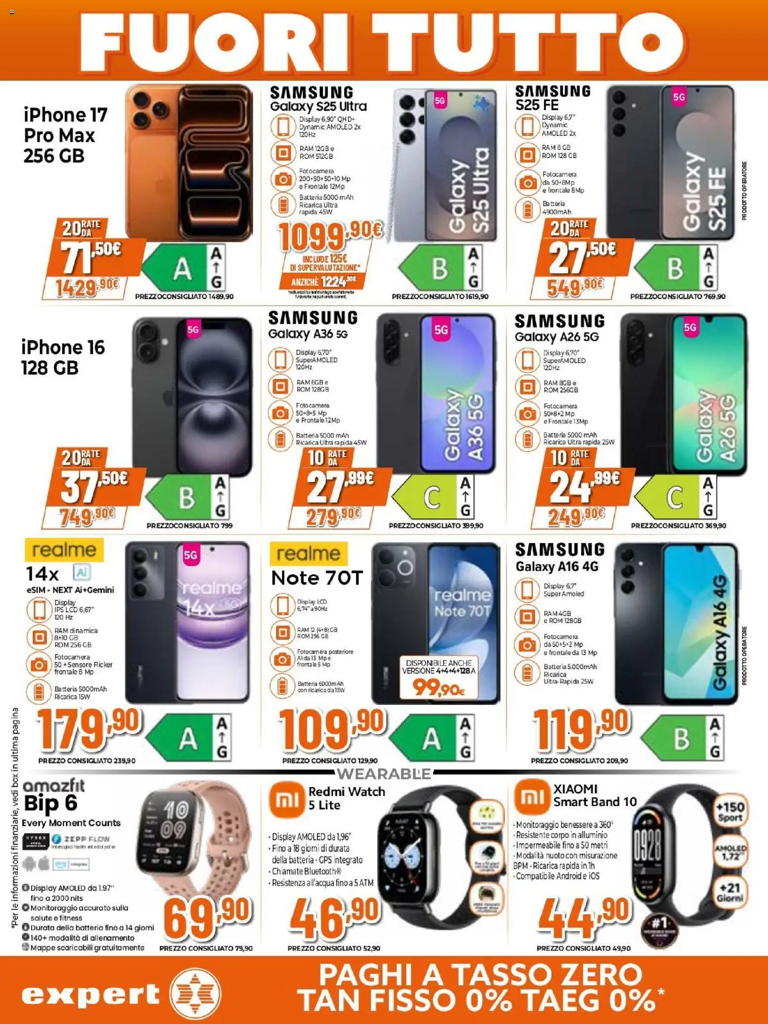 Volantino Expert del 15.01.2026 | Pagina: 3 | Prodotti: Xiaomi, Iphone, Fotocamera, Samsung