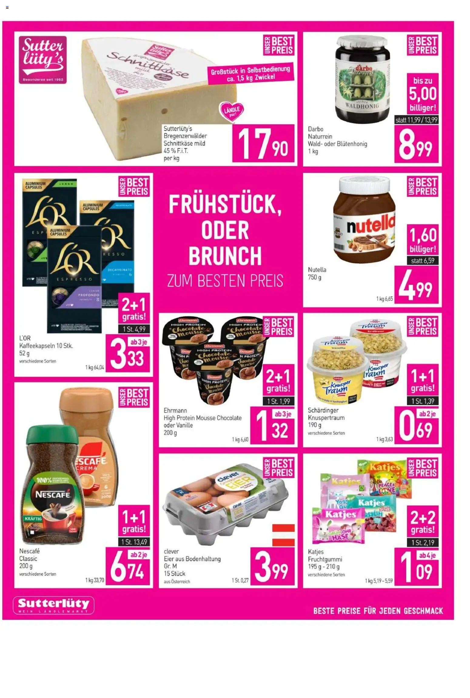Sutterlüty Flugblatt gültig ab 26.02.2026 | Seite: 4 | Produkte: Eier