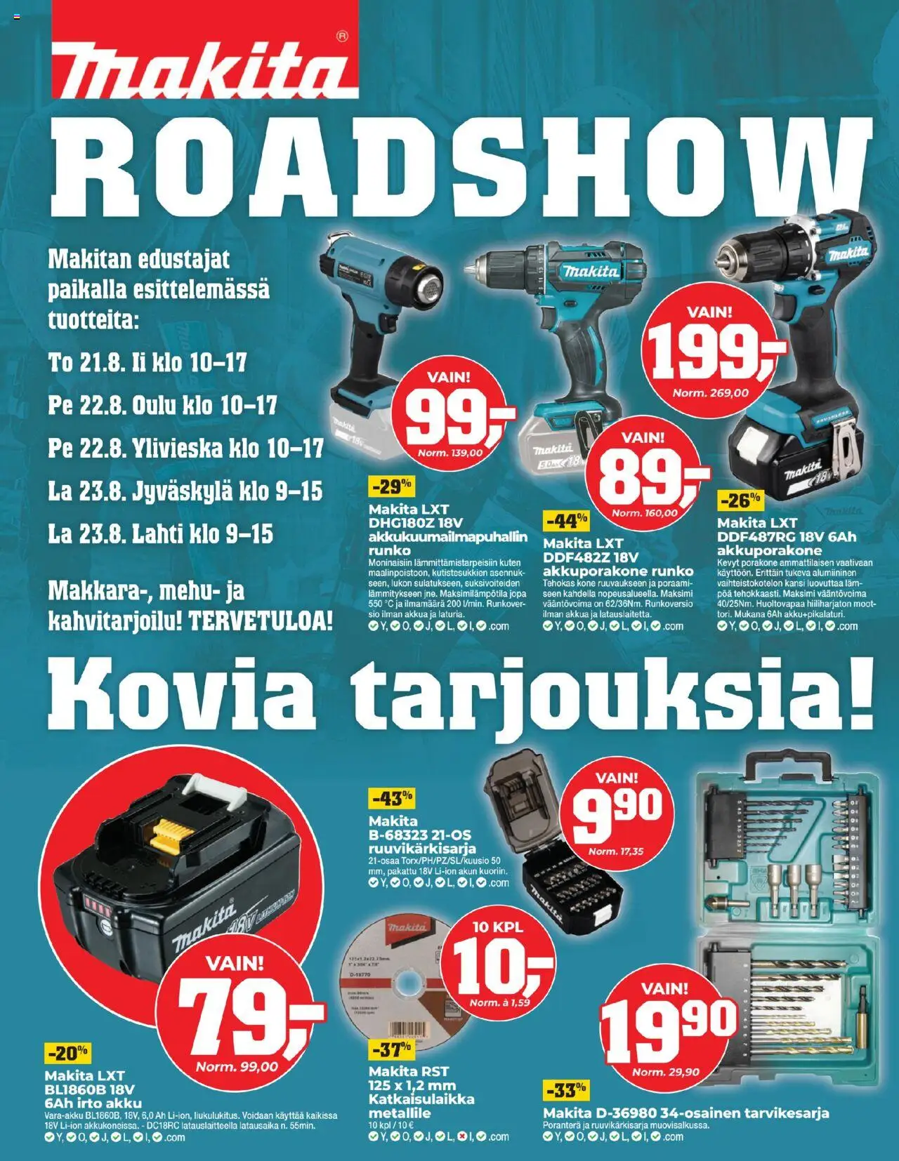  | Sivu: 12 | Tuotteet: Kansi, Akku, Mehu, Poranterä