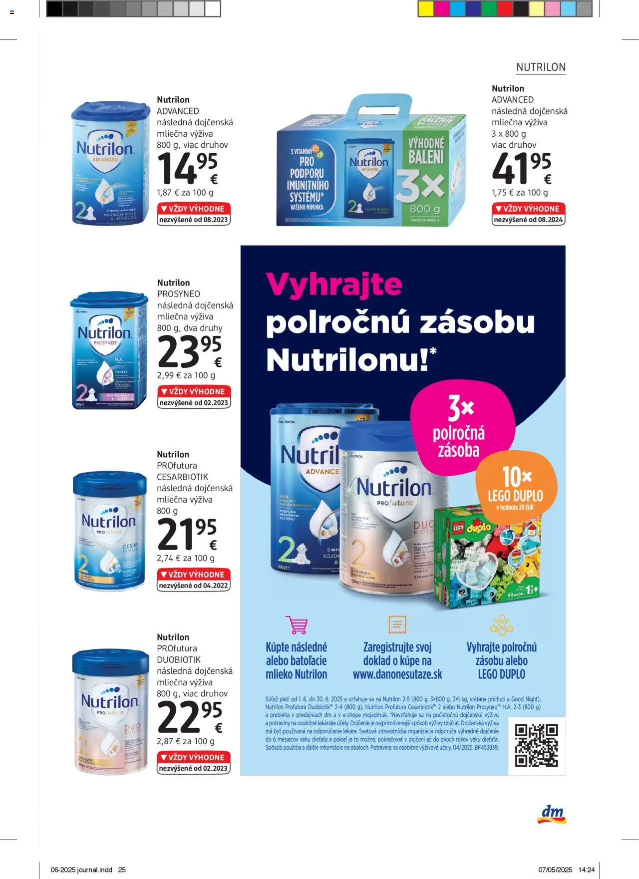 dm drogerie Journal Jún 2025 │ platný od 01.06.2025 | Strana: 25 | Produkty: Mlieko, Nutrilon, LEGO, LEGO DUPLO