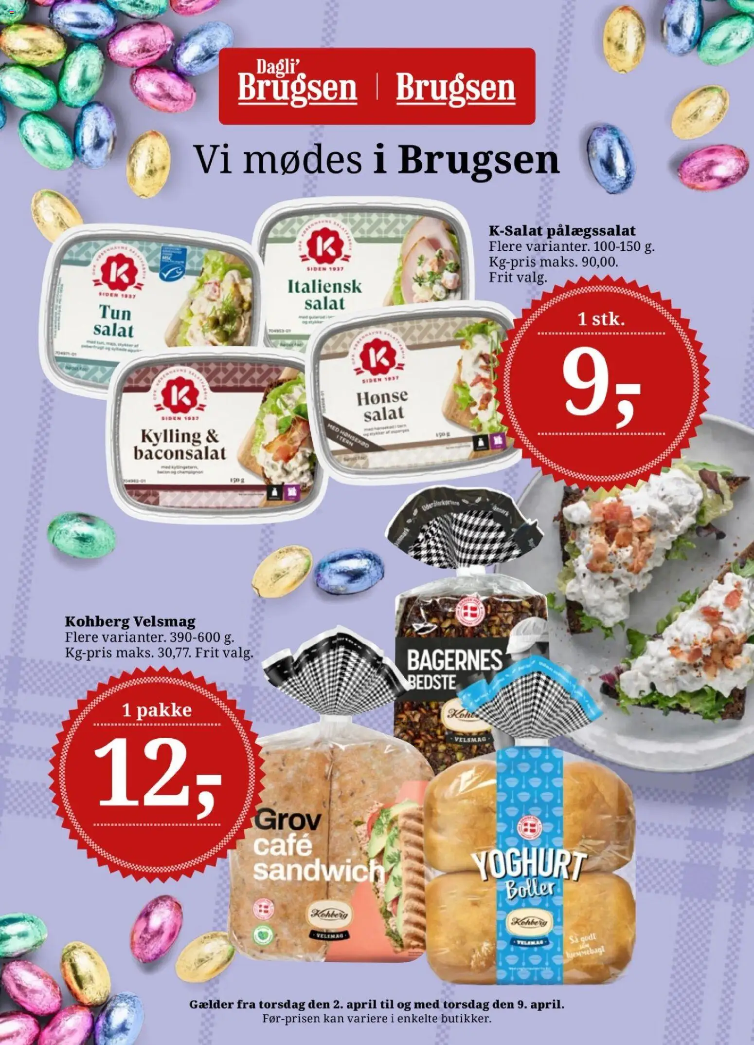 Dagli'Brugsen tilbudsavis – gyldig fra 02.04.2026 | Side: 1 | Produkter: Yoghurt, Salat