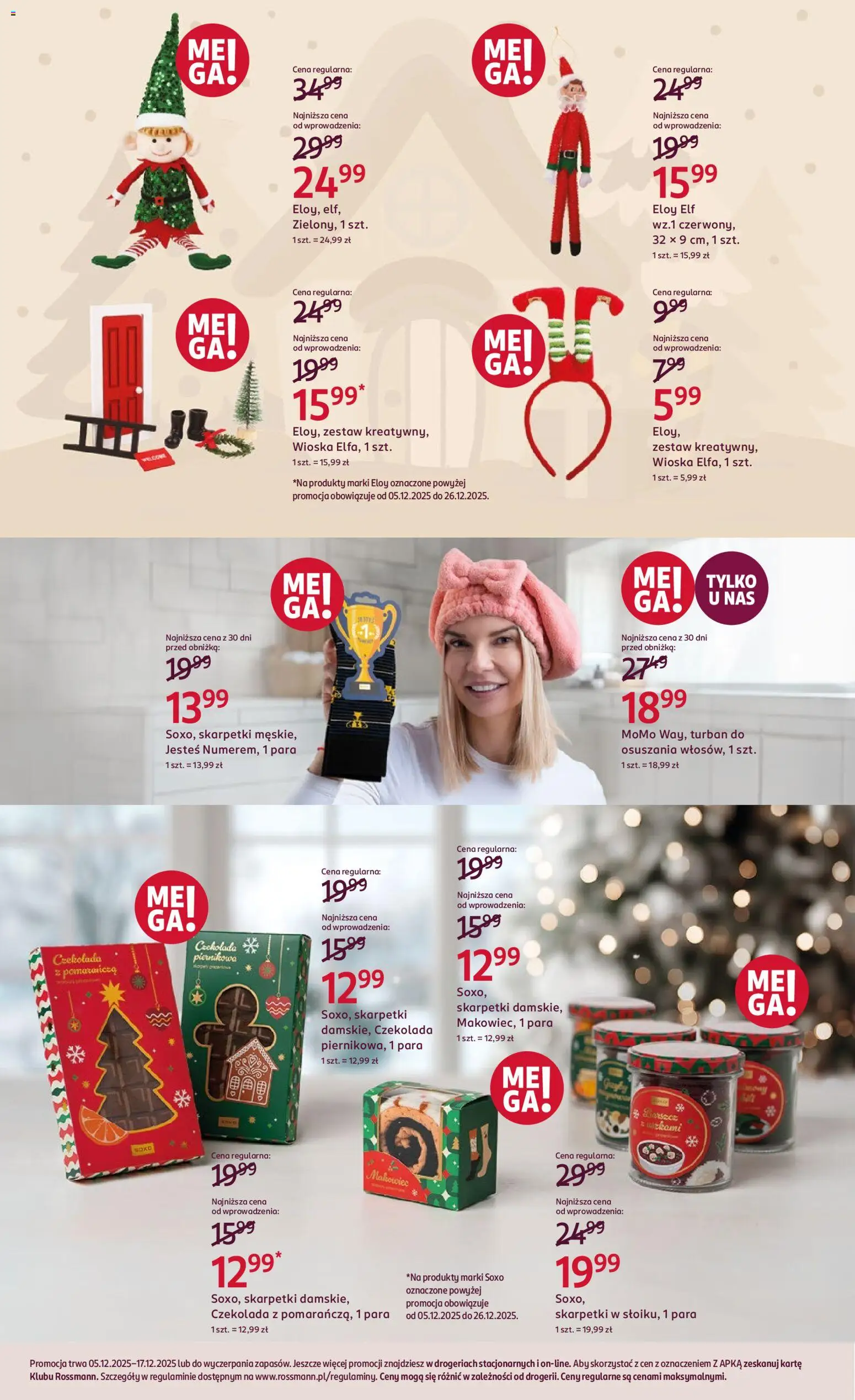 Rossmann Gazetka od 05.12.2025 | Strona: 35 | Produkty: Skarpetki, Czekolada