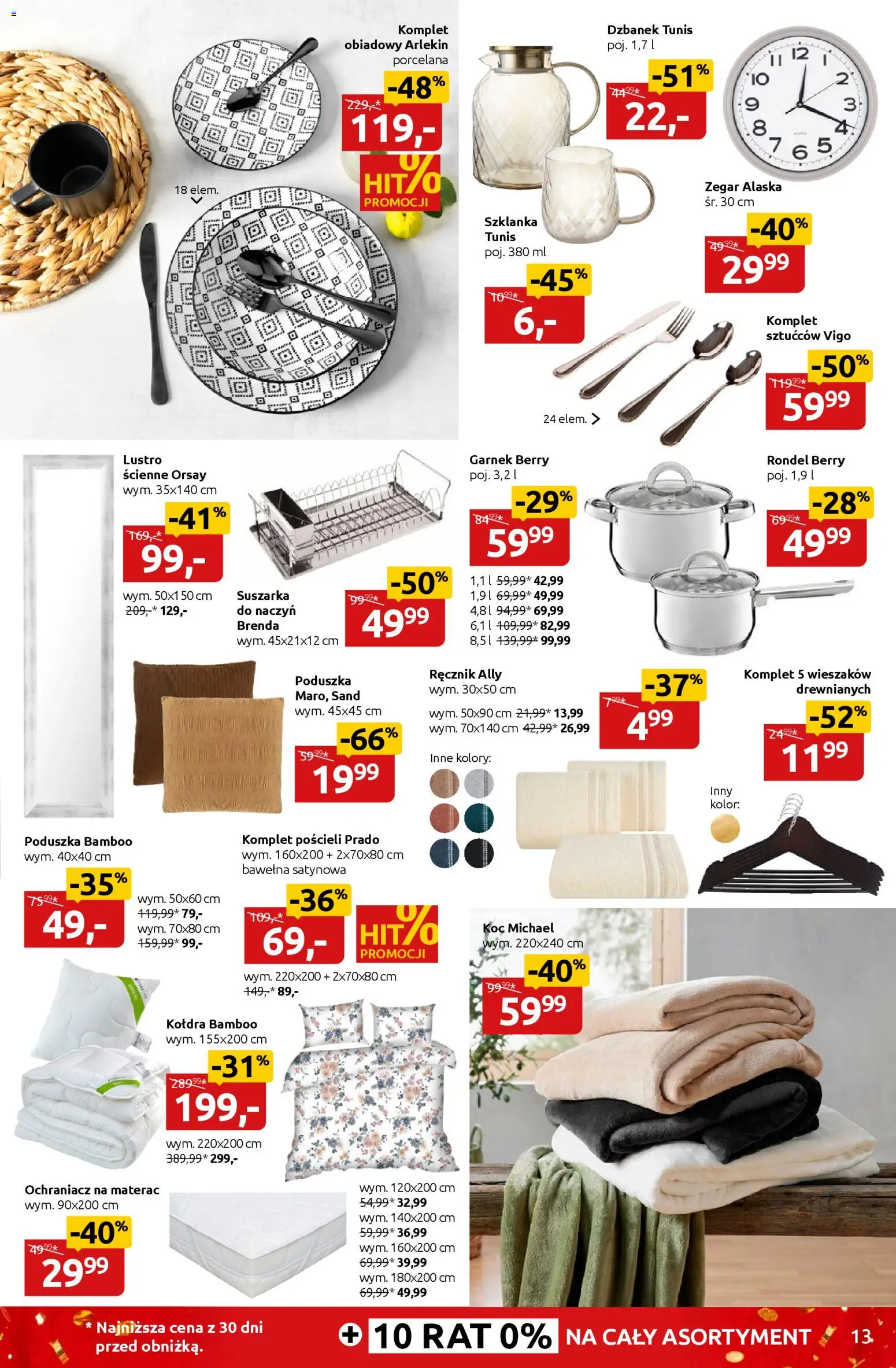 Black Red White promocje od 12.01.2026 | Strona: 13 | Produkty: Materac, Koc, Garnek, Lustro