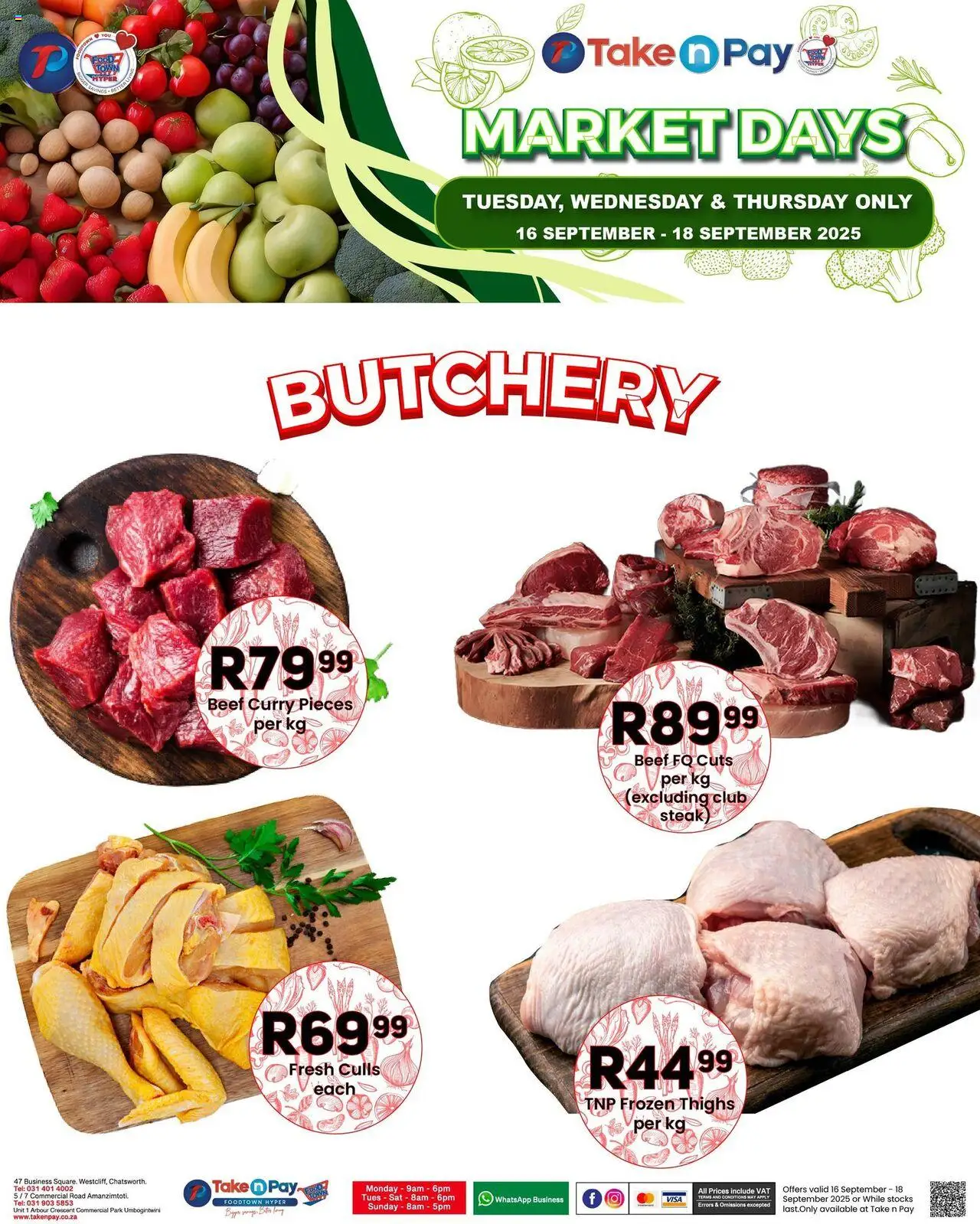 New Take n Pay catalogue – valid from 16.09.2025 | Page: 8 | Products: Steak, Beef