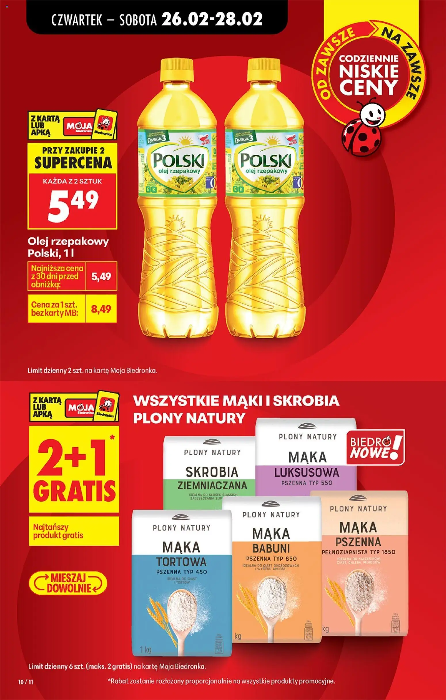 Biedronka gazetka - Oferta w tym tygodniu od 26.02.2026 | Strona: 12 | Produkty: Karta, Olej rzepakowy, Olej