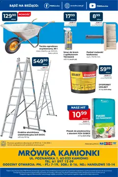 Pogląd oferty "Mrówka gazetka - Kamionki" - ważna od 30.03.2026 | Strona: 4 | Produkty: Pędzel, Drabina