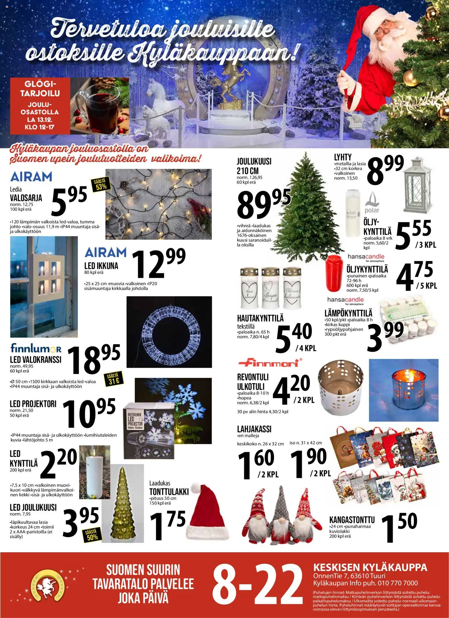 Tuuri tarjoukset – voimassa 10.12.2025 alkaen | Sivu: 1 | Tuotteet: Lyhty, Öljy