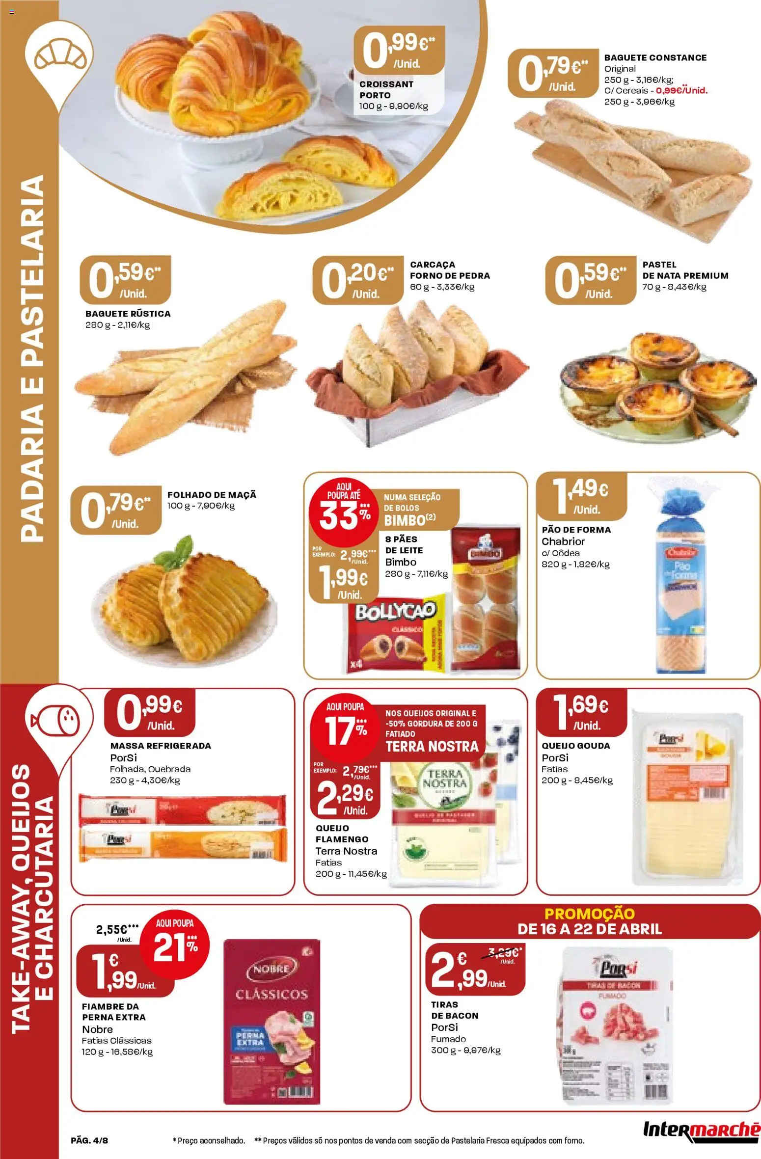 Intermarché Folheto Mini │ válido de 16.04.2026 | Página: 4 | Produtos: Forno, Pão, Nata, Cereais