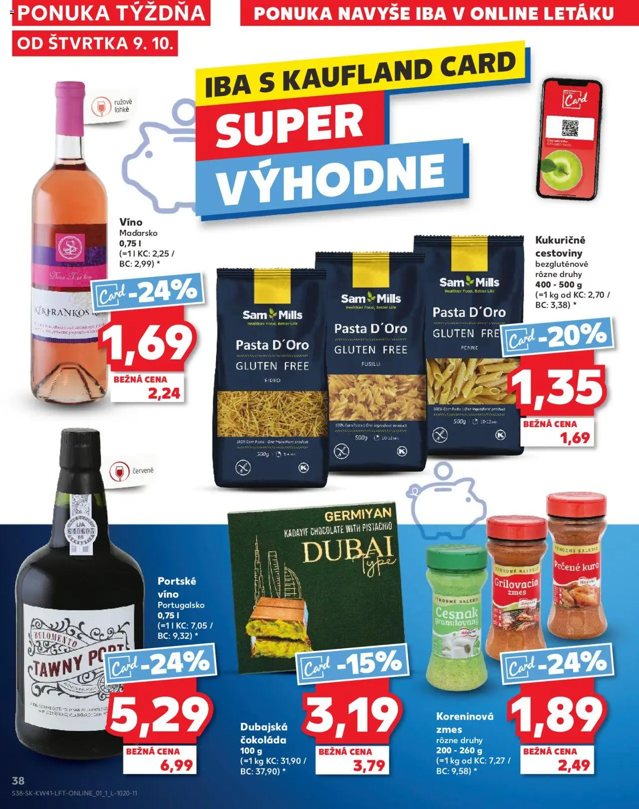 Nové Kaufland akcie – leták je platný od 09.10.2025 | Strana: 38 | Produkty: Fusilli, Cestoviny, Čokoláda, Cesnak
