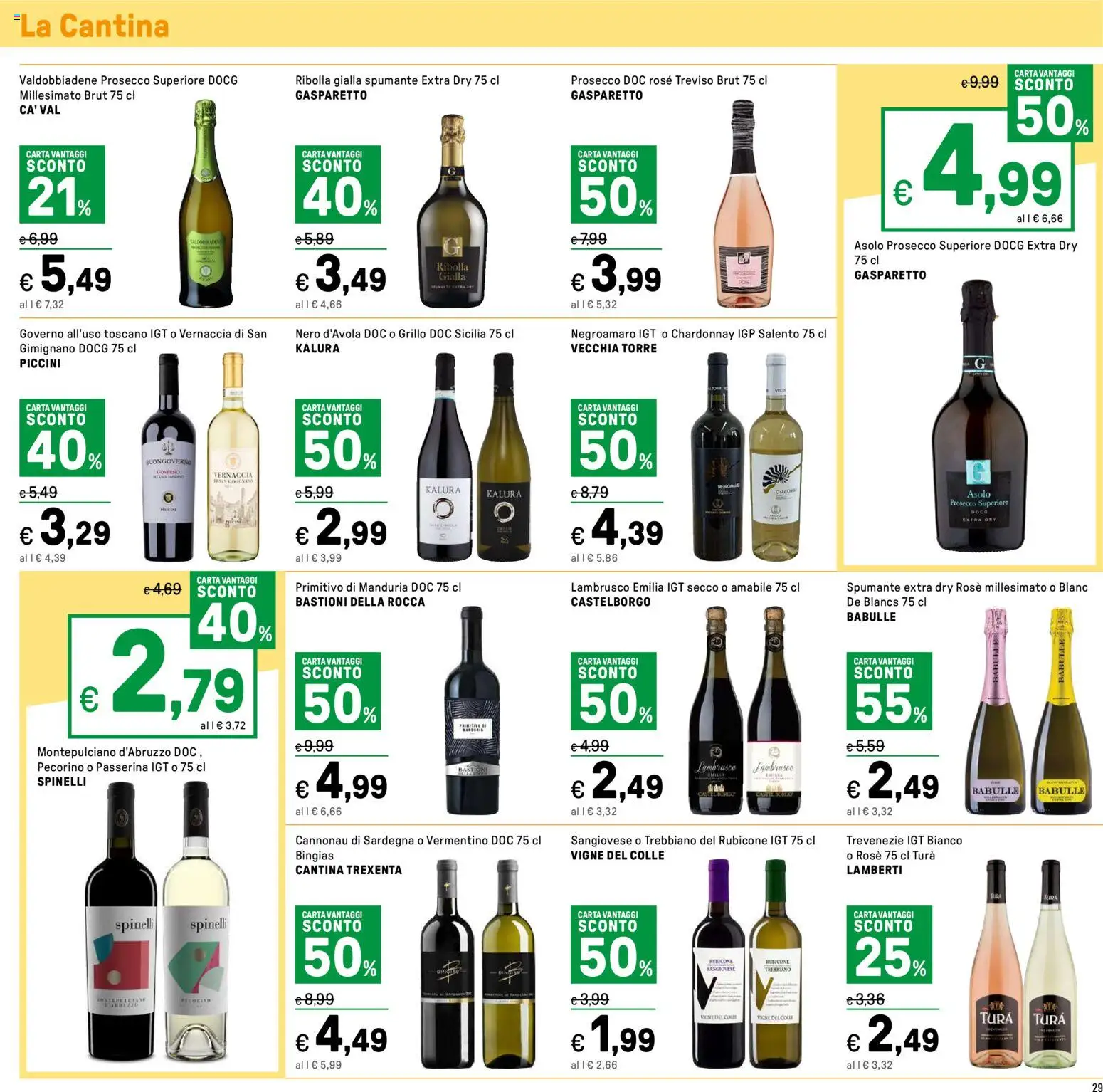 Volantino Iper del 03.11.2025 | Pagina: 29 | Prodotti: Prosecco, Spumante, Pecorino
