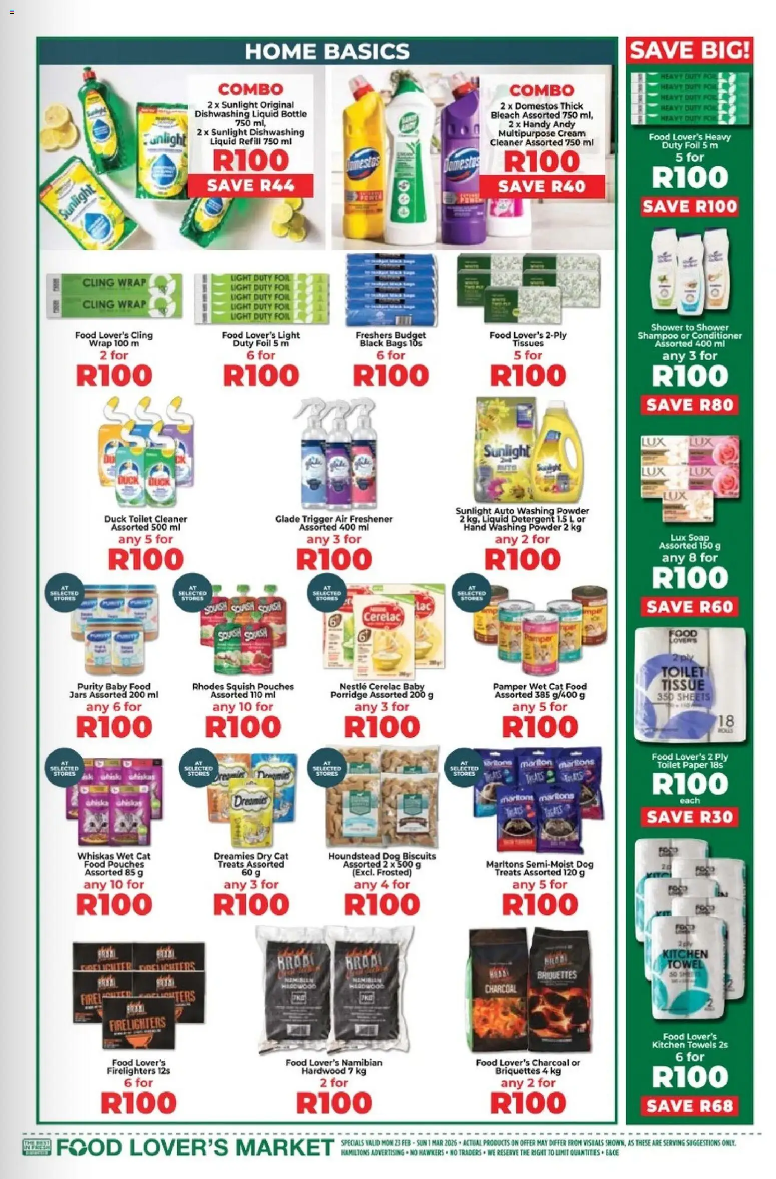 New Food Lover's Market catalogue – valid from 23.02.2026 | Page: 15 | Products: Toilet, Conditioner, Paper, Tissues