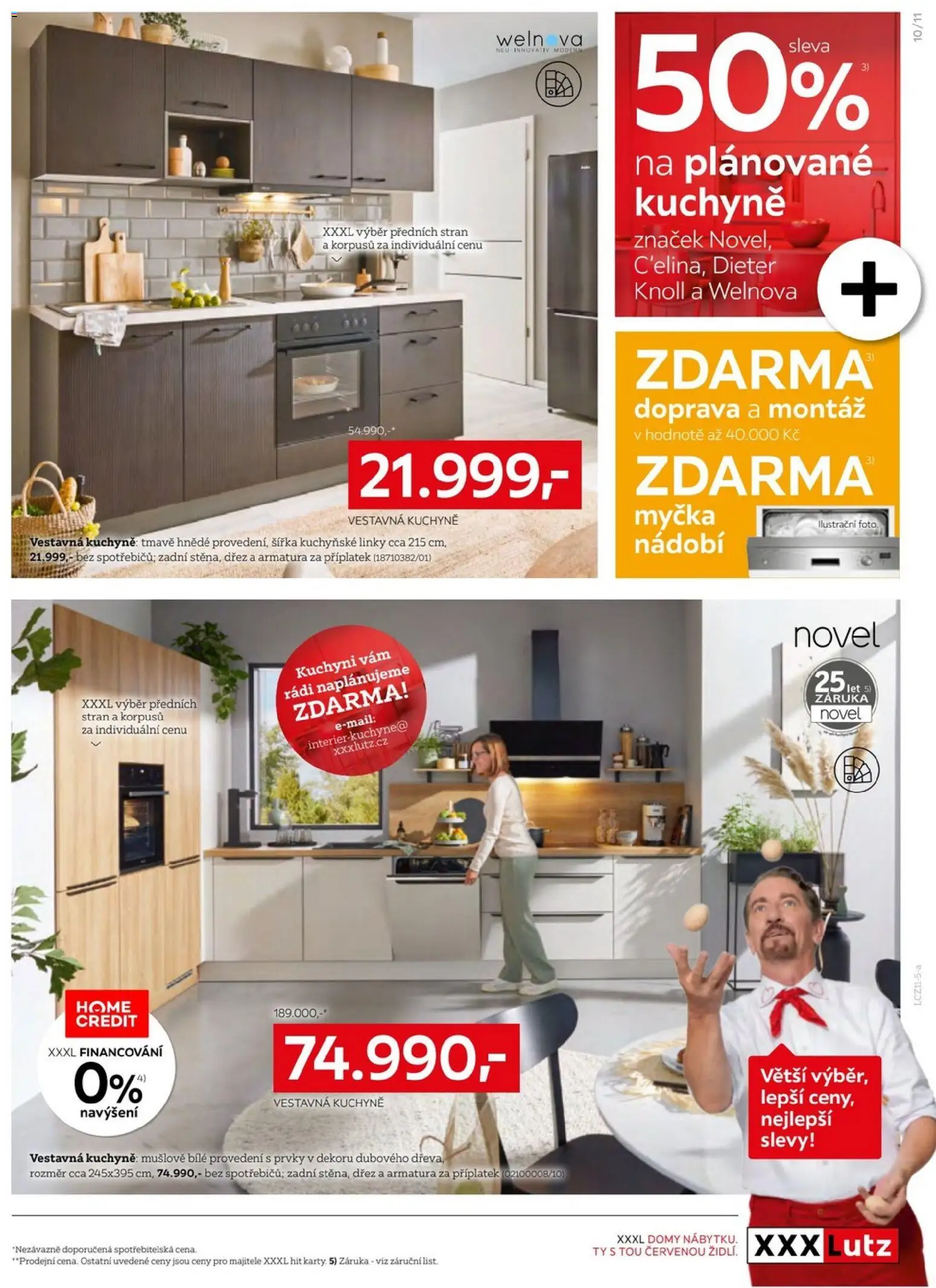 XXXLutz leták od 03.11.2025 | Strana: 11 | Produkty: Nádobí, Myčka, Dřez, Kuchyně