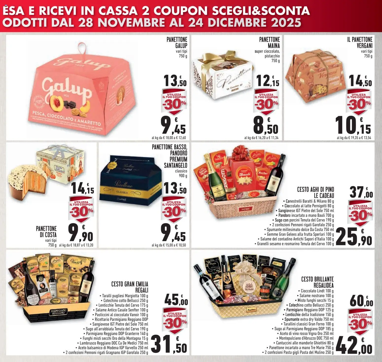 Volantino Conad del 19.11.2025 | Pagina: 9 | Prodotti: Rosmarino, Salame, Latte, Spumante